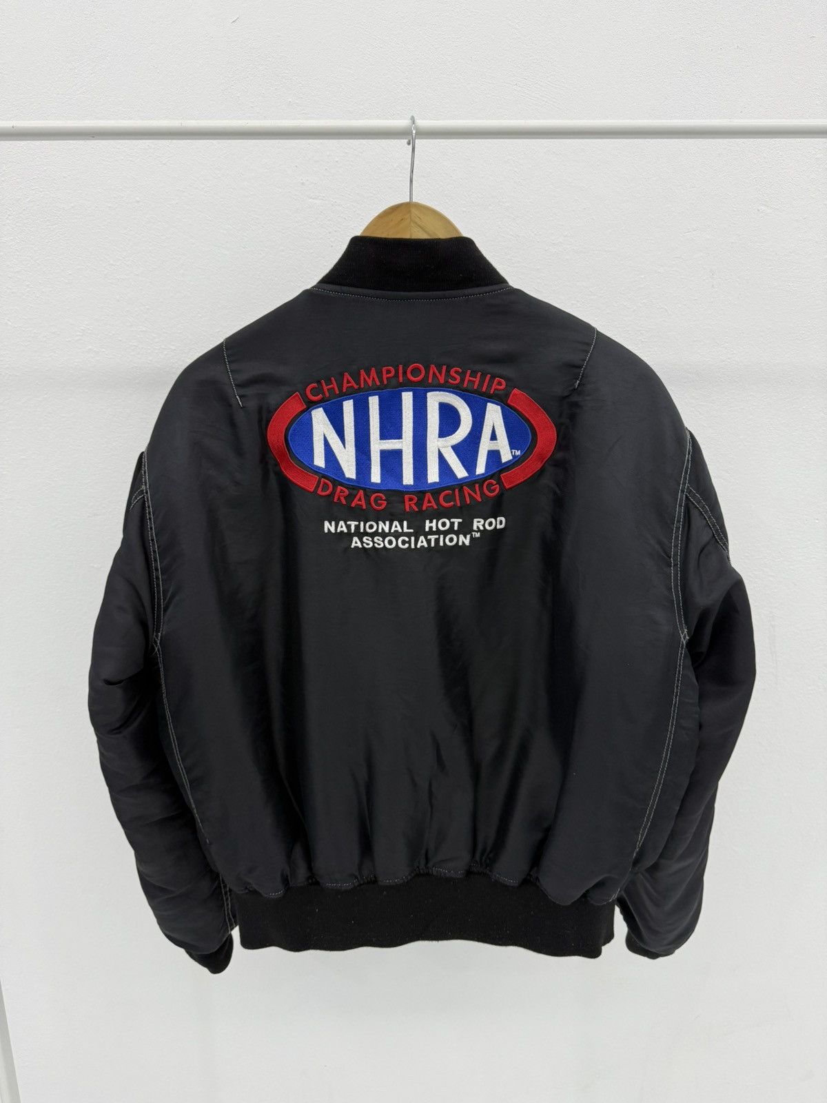 Sports Specialties National Hot Rod Association NHRA Drag Racing Bomber Jacket Size US L / EU 52-54 / 3 - 2 Thumbnail