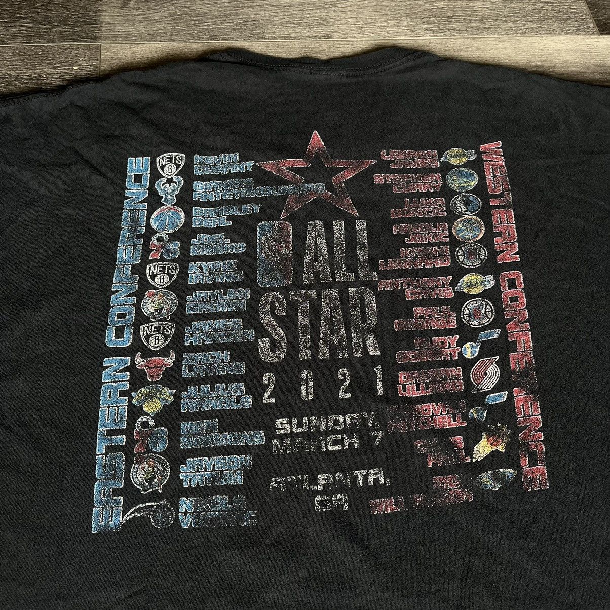 NBA × Vintage Vintage NBA All Star Game East v West Faded Graphic Tee 2021 Size US XXL / EU 58 / 5 - 4 Thumbnail
