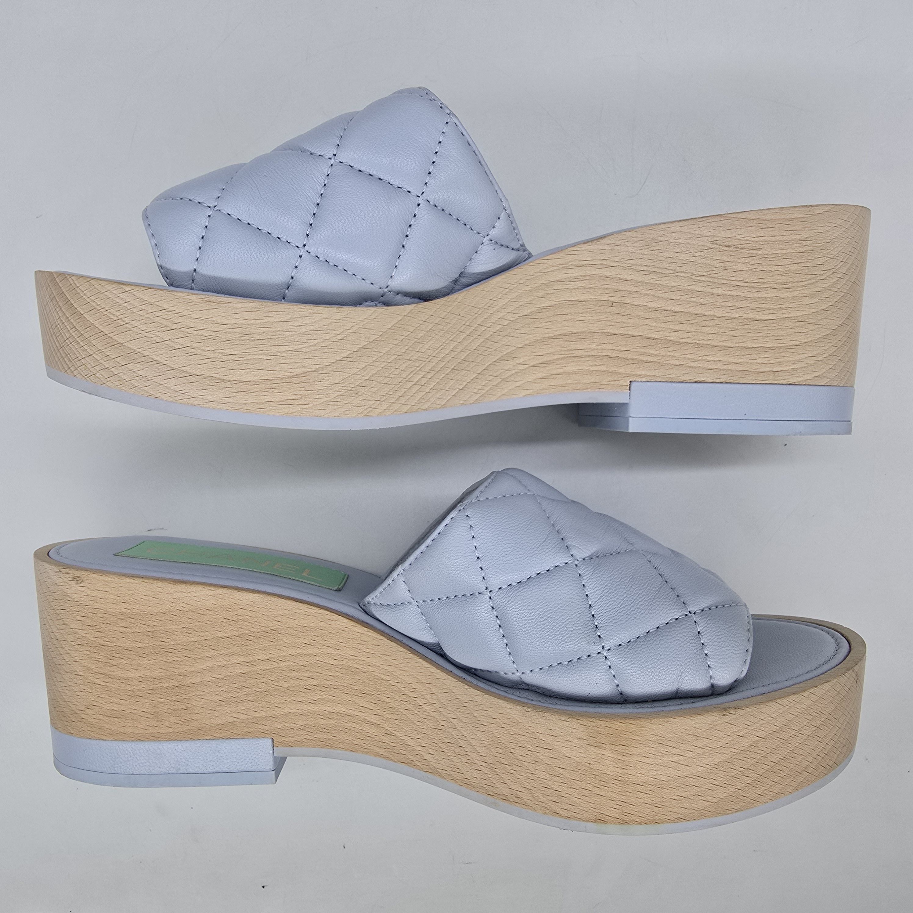 Chanel Chanel - 22C Quilted Leather Platform Sandals Size US 8 / IT 38 - 6 Thumbnail