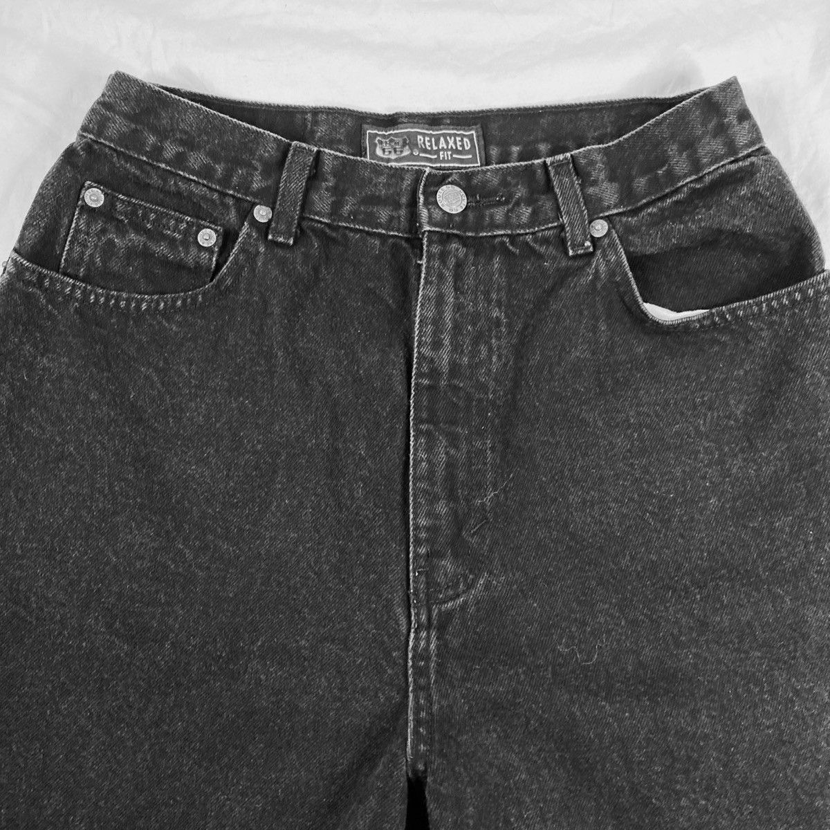 Route 66 Route 66 Jeans Womens Black Relaxed Fit *FLAW* GUC Size 34" / US 12 / IT 48 - 4 Thumbnail