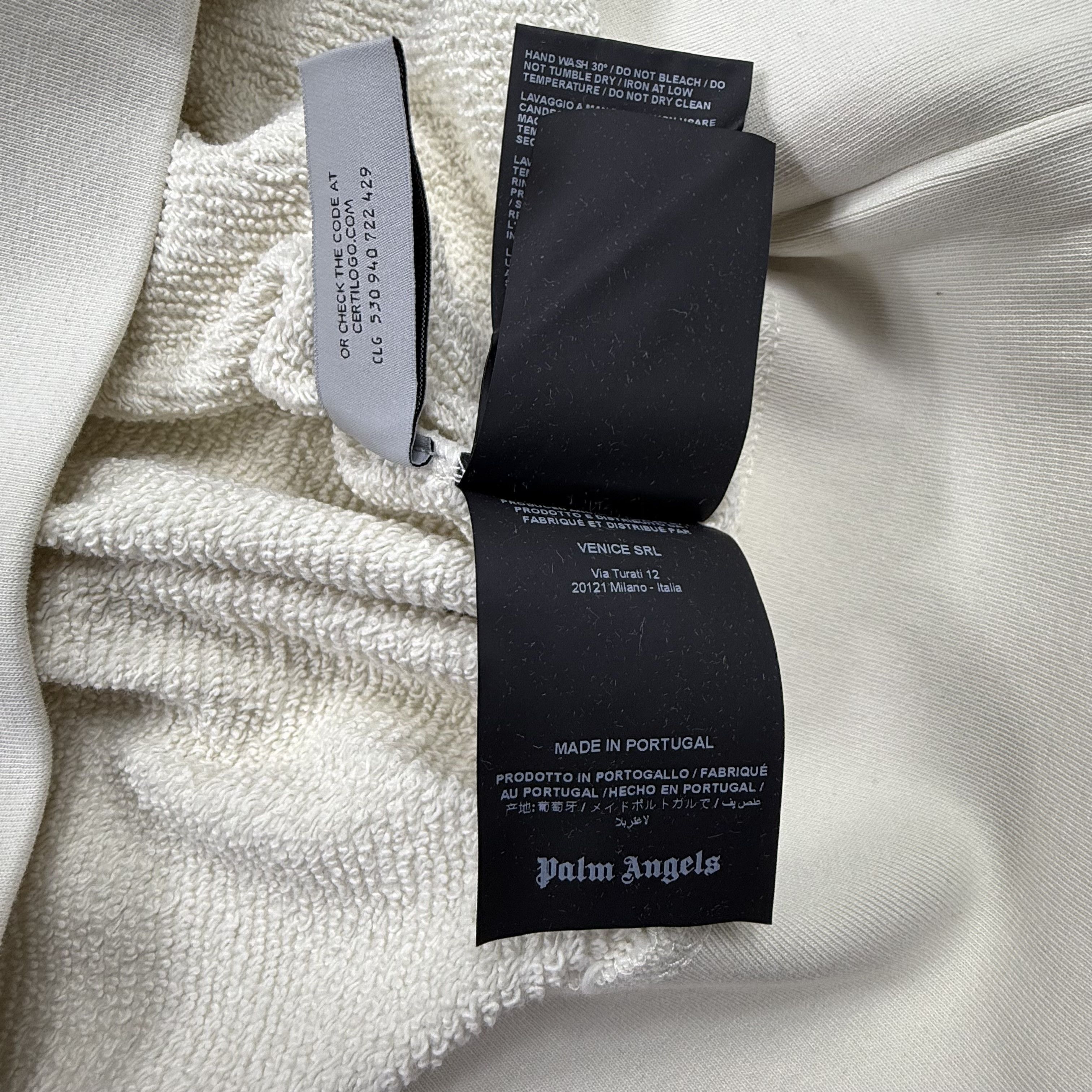 Palm Angels Palm Angels Cream Graphic Hoodie Mens Medium Size US M / EU 48-50 / 2 - 7 Thumbnail