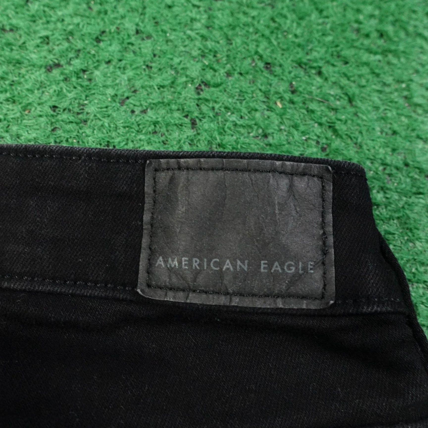 American Eagle Outfitters American Eagle Jeans Womens 0 Black Jegging Next Level Stretch Ripped Size 25" / US 0 / IT 36 - 7 Thumbnail