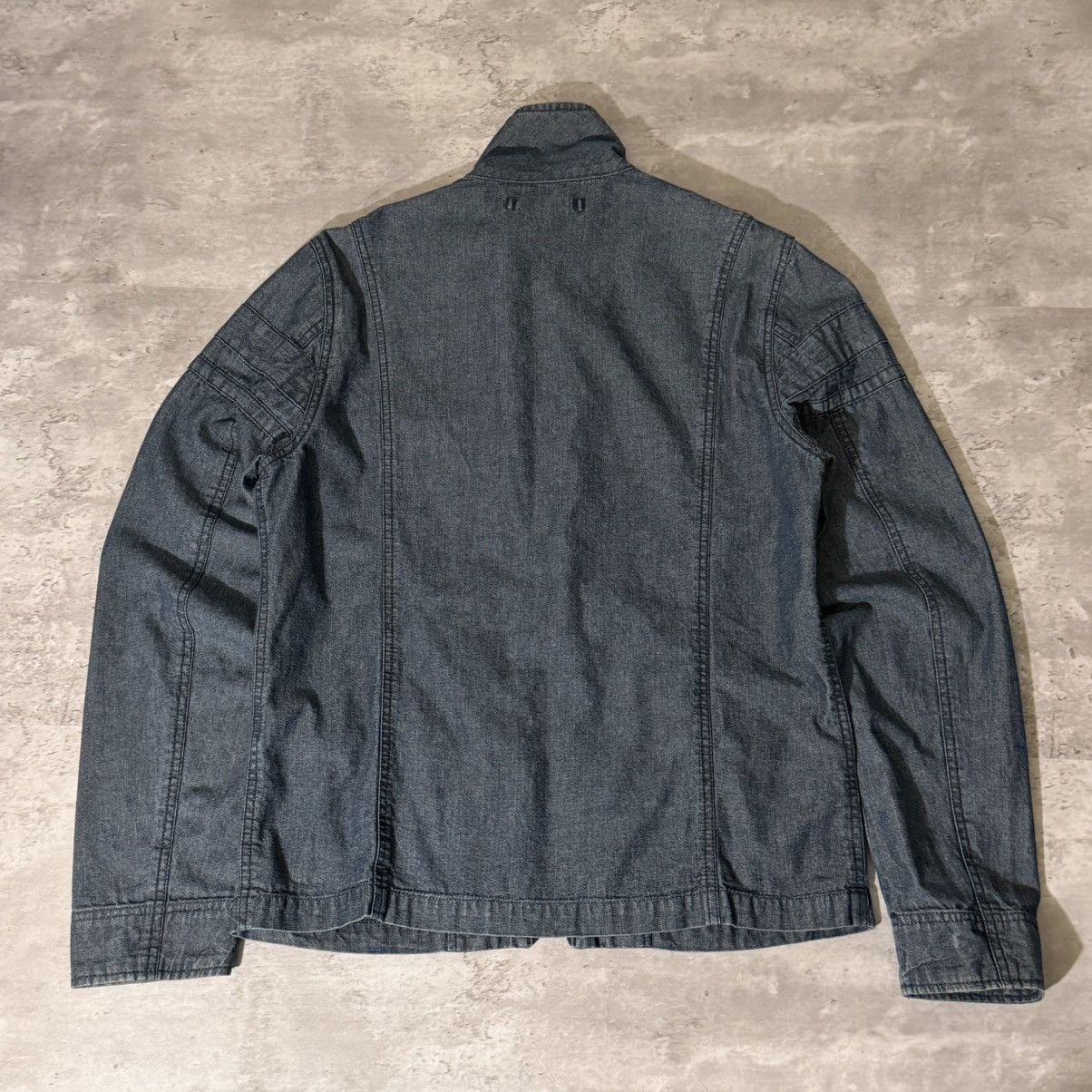 Takeo Kikuchi Takeo Kikuchi Indigo dye high collar Jacket with double zip Size US M / EU 48-50 / 2 - 4 Thumbnail