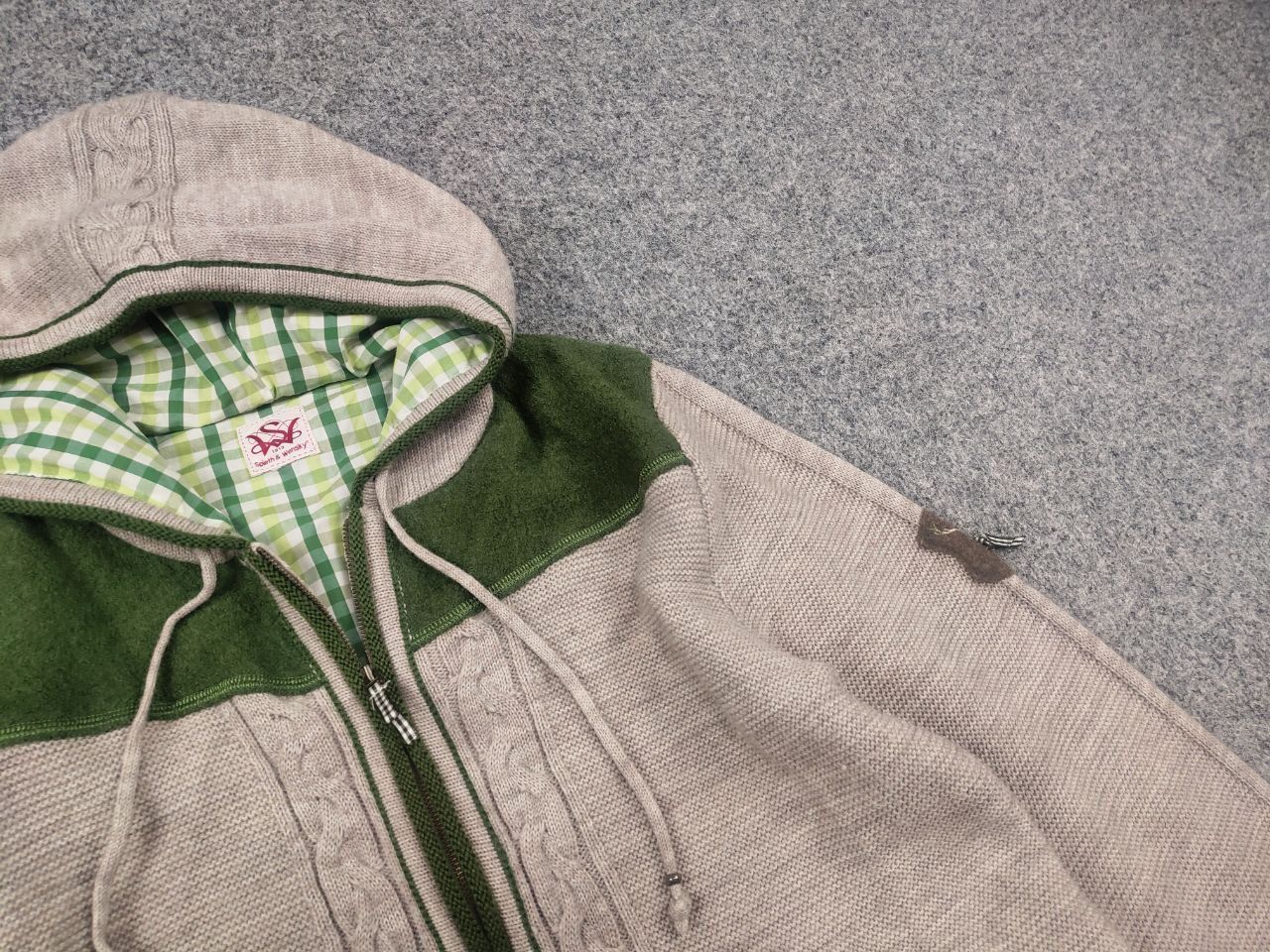 Vintage Spieth & Wensky German Design Knit Wool Blend Zip Hoodie Size US M / EU 48-50 / 2 - 8 Thumbnail