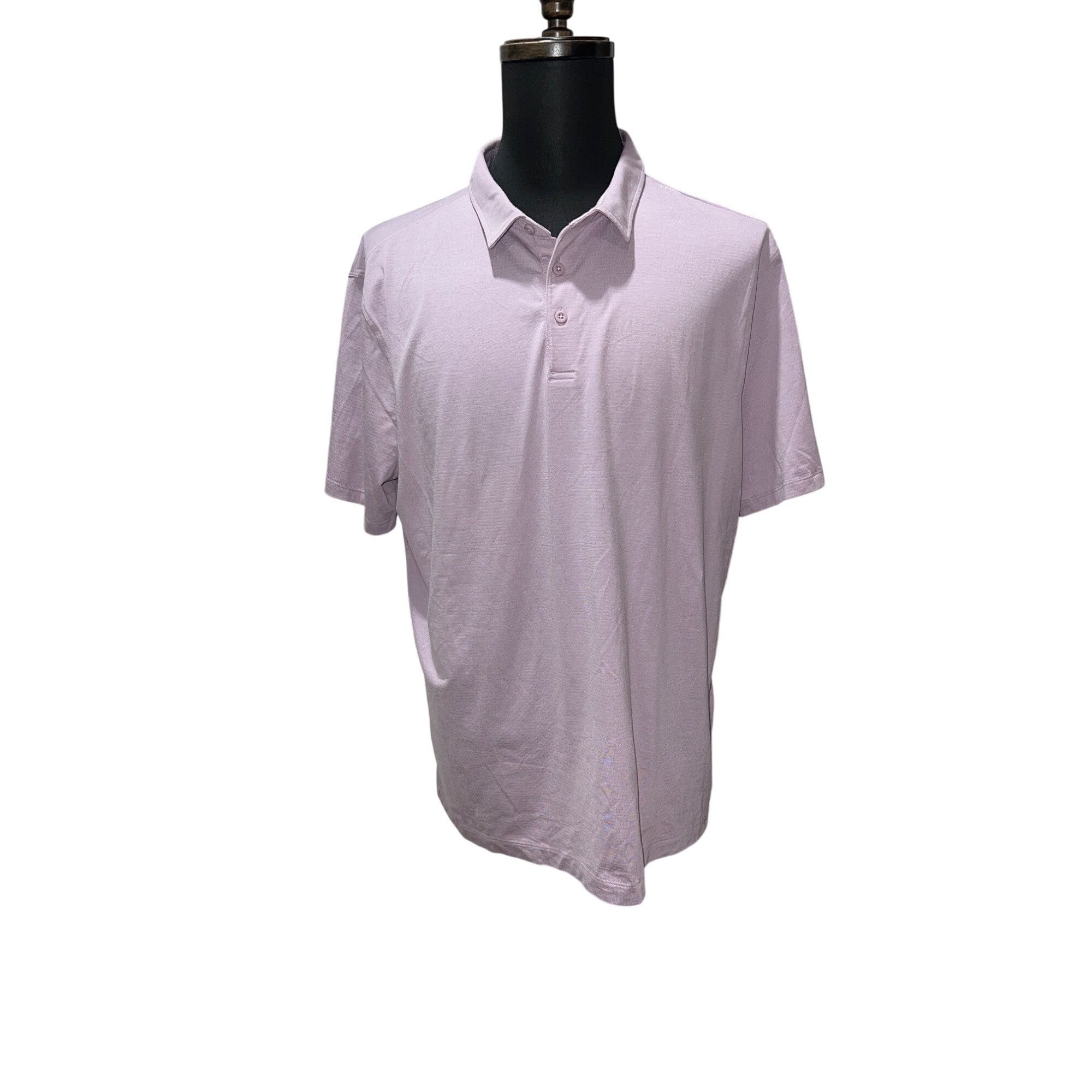 Lululemon 𝓛𝓾𝓵𝓾𝓵𝓮𝓶𝓸𝓷 Men’s Short Sleeve Polo Shirt Light Purpl Size US L / EU 52-54 / 3 - 1 Thumbnail