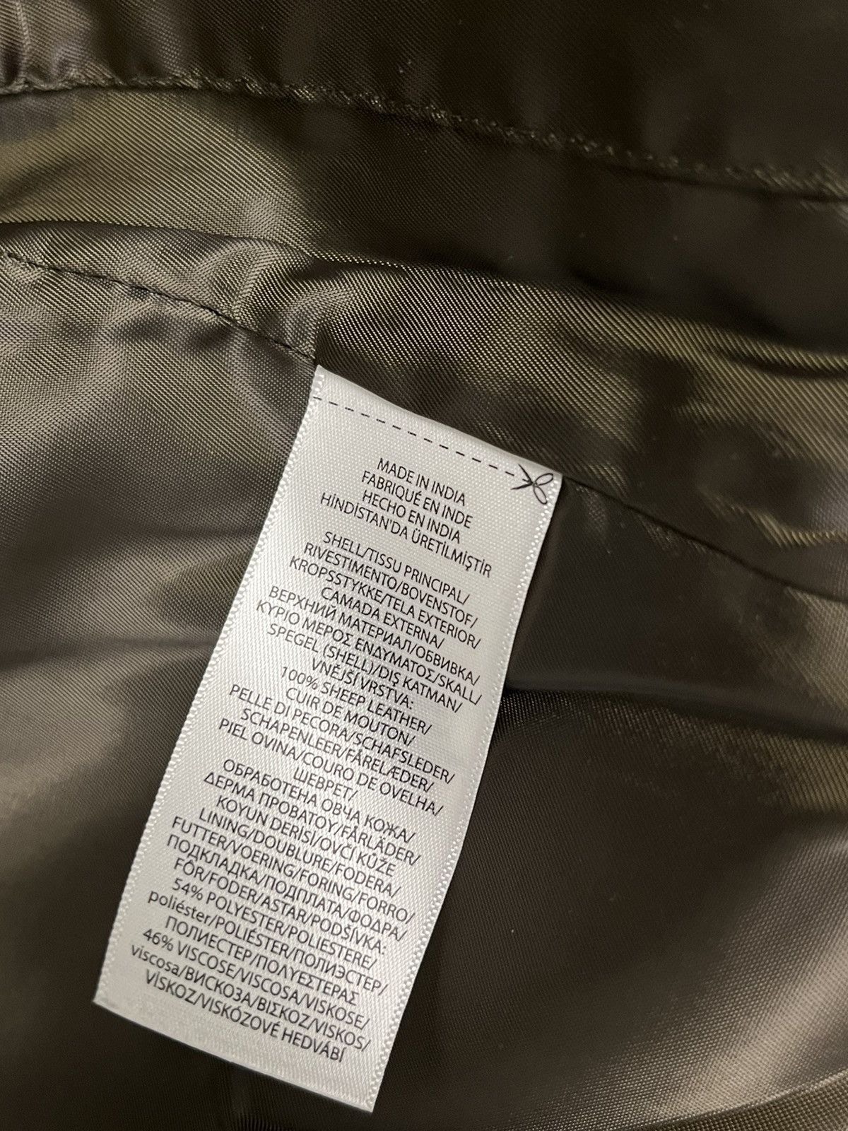 Ralph Lauren Washed Olive Green Leather Shirt Jacket SMALL Size US S / EU 44-46 / 1 - 11 Thumbnail