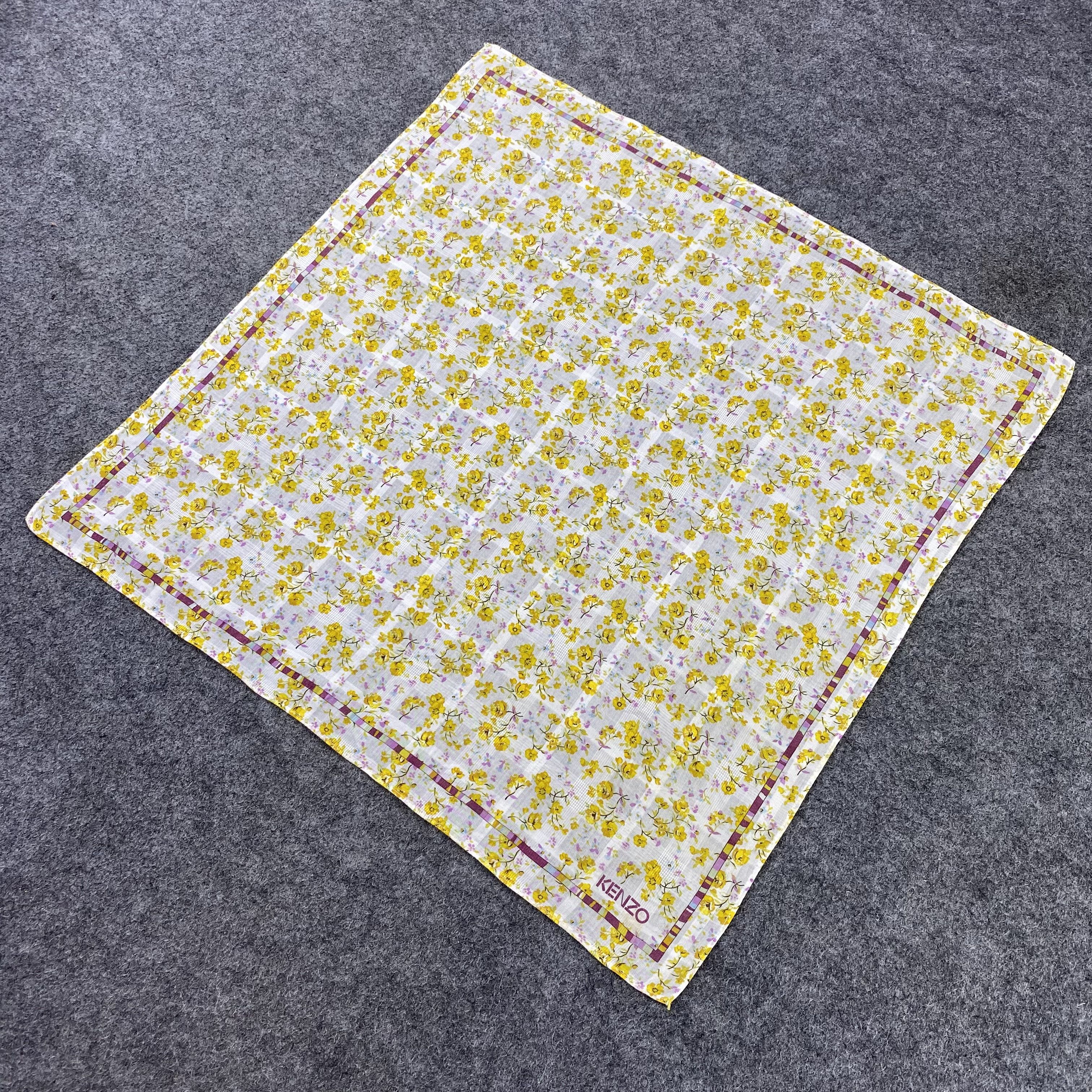 Kenzo × Vintage Kenzo Handkerchief / Bandana / Neckerchief-B1141 Size ONE SIZE - 4 Thumbnail