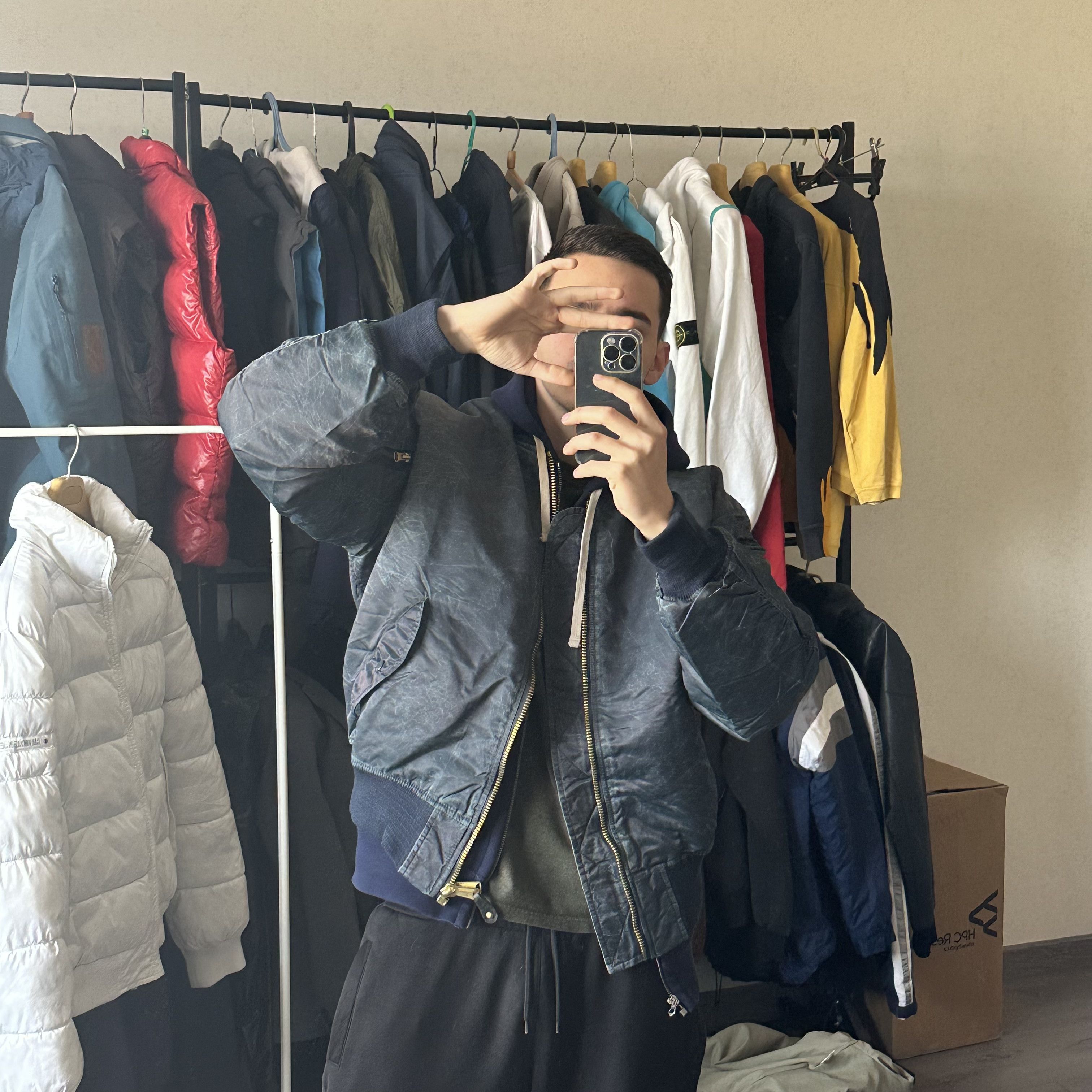 Japanese Brand × K-Two Studios × Streetwear KTWO DYED BOMBER “INK