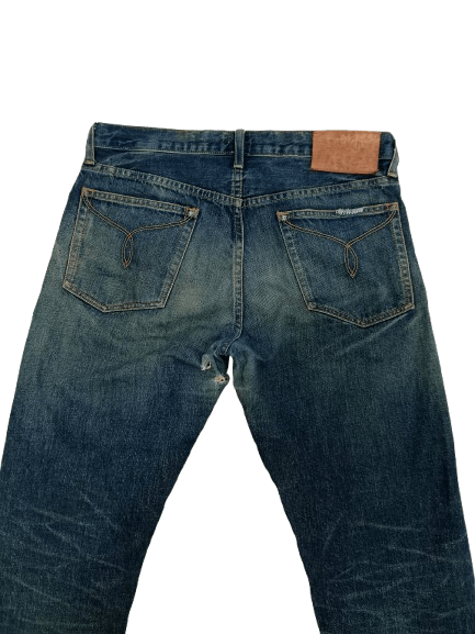 Vintage Vintage MYNT Denim Selvedge Distressed Jeans Made in Usa Size US 32 / EU 48 - 4 Thumbnail