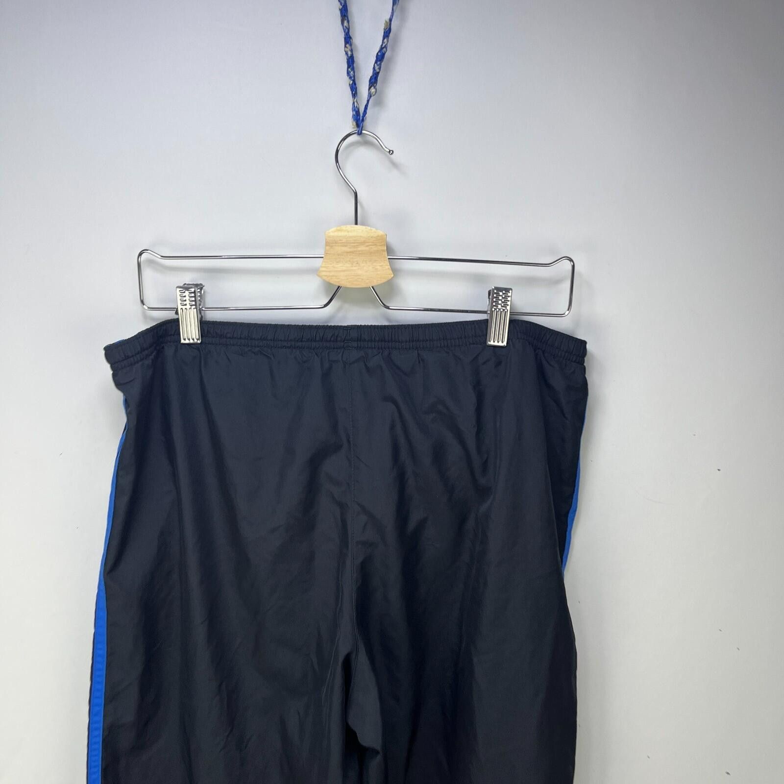 Adidas Vintage Y2K Adidas Three Stripe Blue Piping Nylon Pants L Size US 34 / EU 50 - 7 Thumbnail