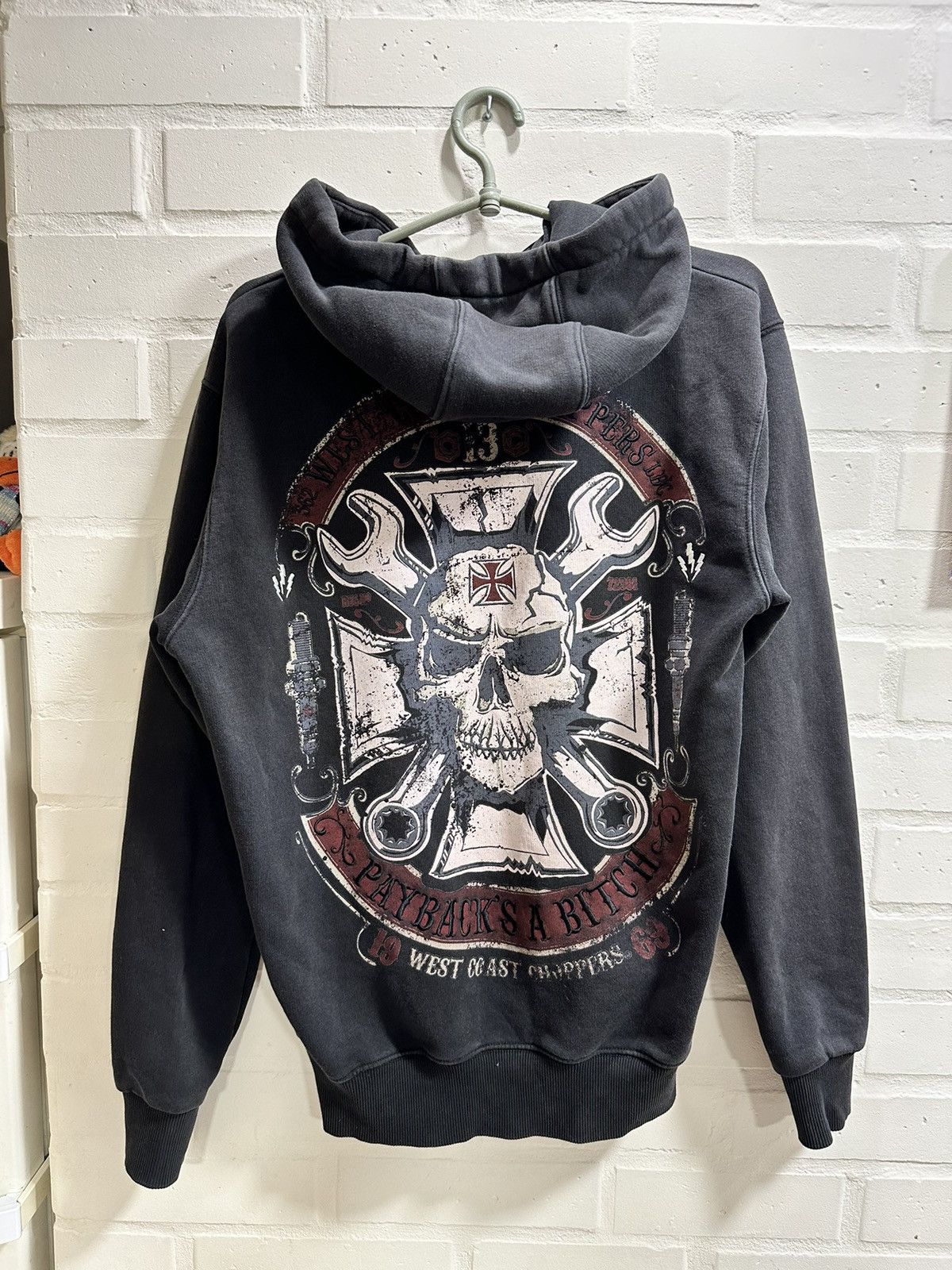 West Coast Choppers Chief Zip Hoody Black - Online Shop Für Caps, Shi