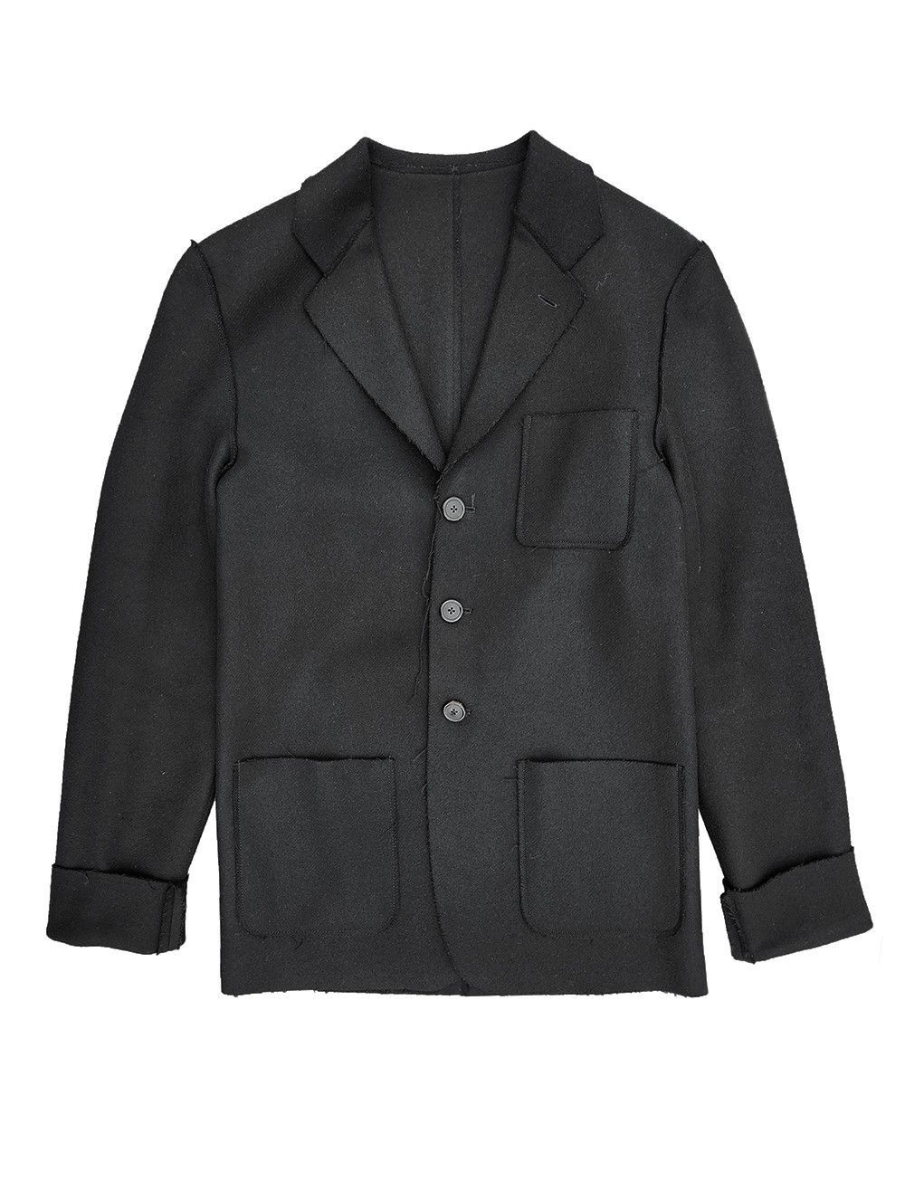 Ann Demeulemeester Ann Demeulemeester Fleece Wool Blazer Size US XS / EU 42 / 0 - 1 Thumbnail