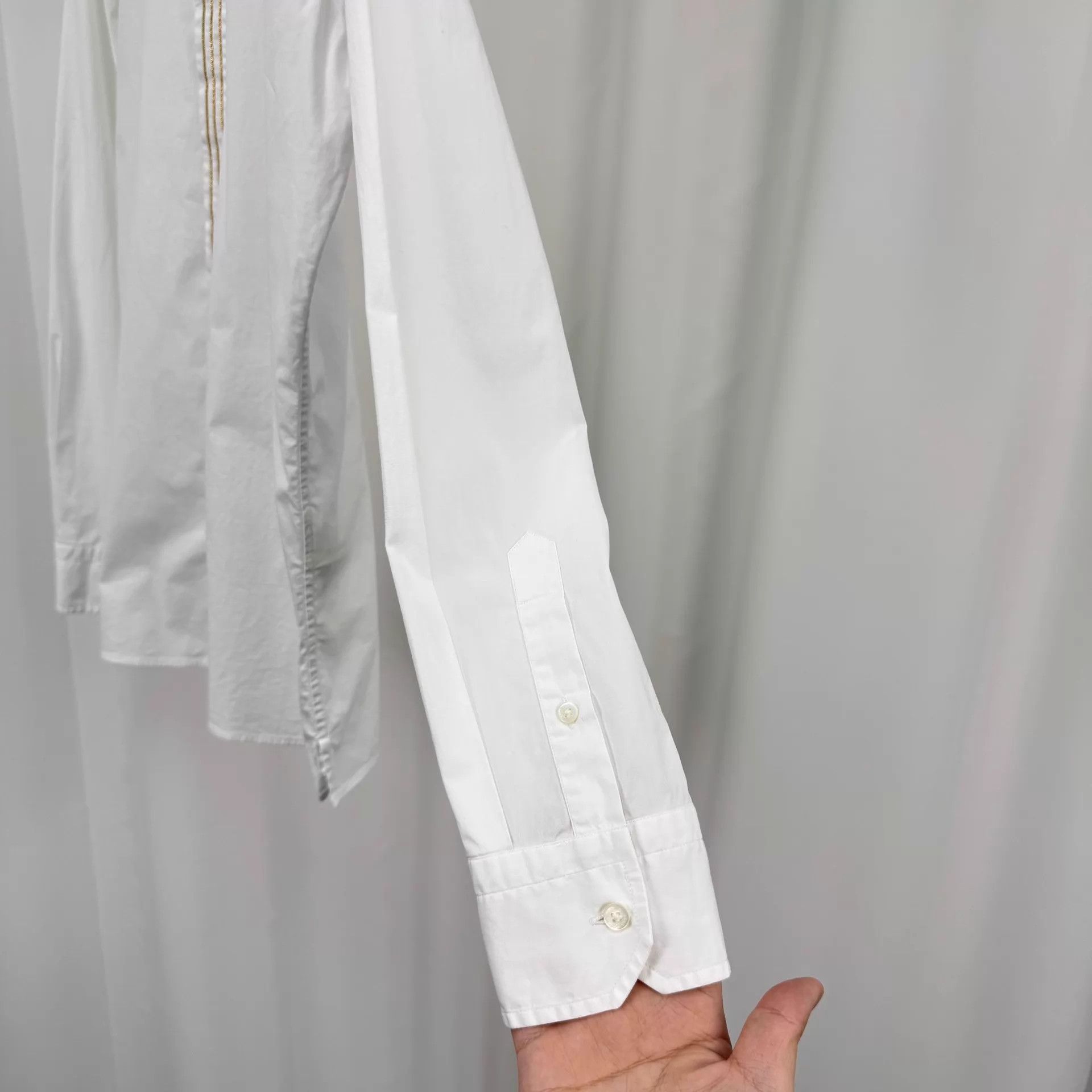 Fendi Fendi Gold Chain Placket Long Sleeve Shirt 39 98 New Size US M / EU 48-50 / 2 - 4 Thumbnail