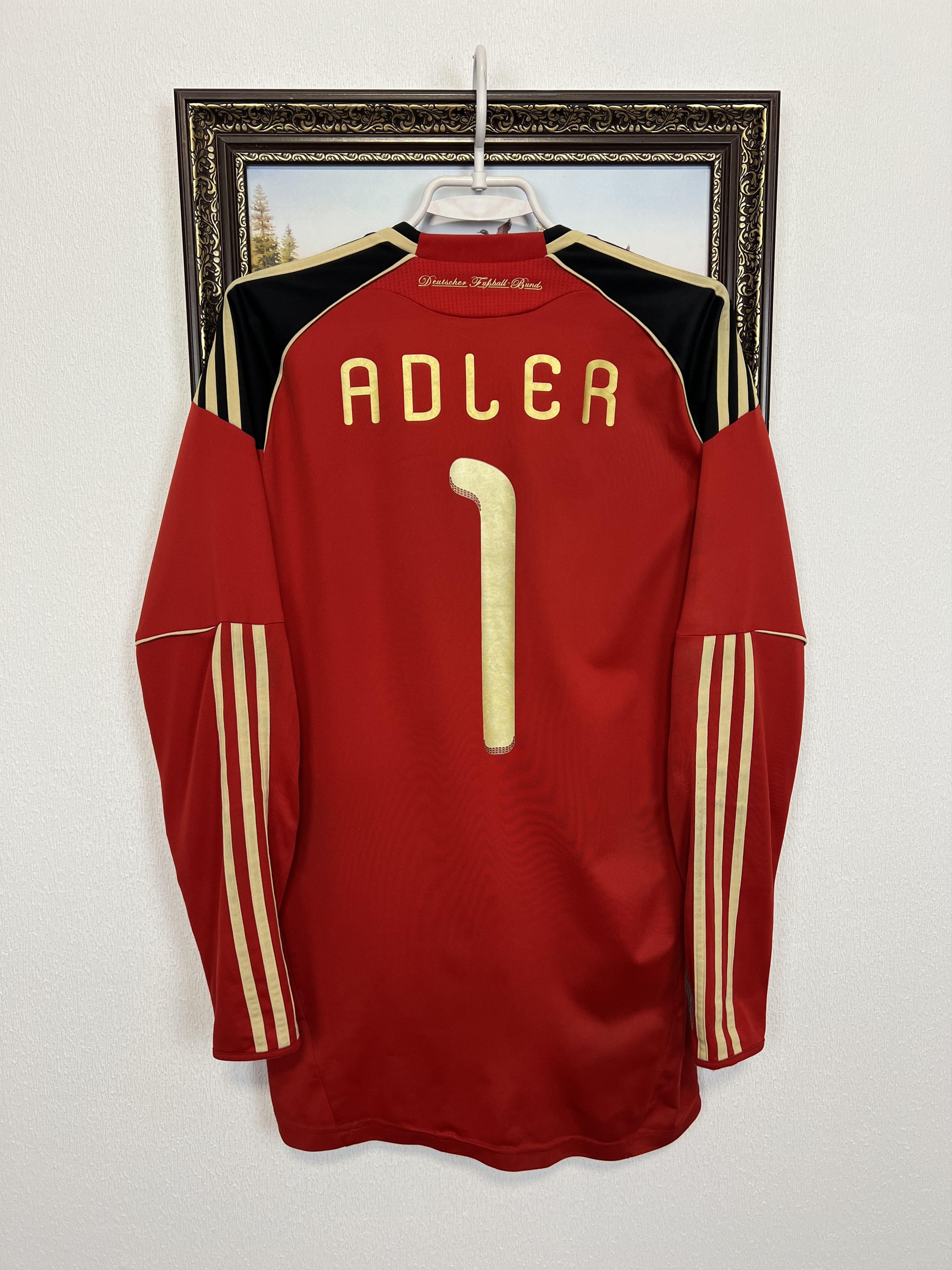 Adidas Germany Goalkeeper football shirt Soccer #1 Adler Jersey Size US S / EU 44-46 / 1 - 11 Thumbnail