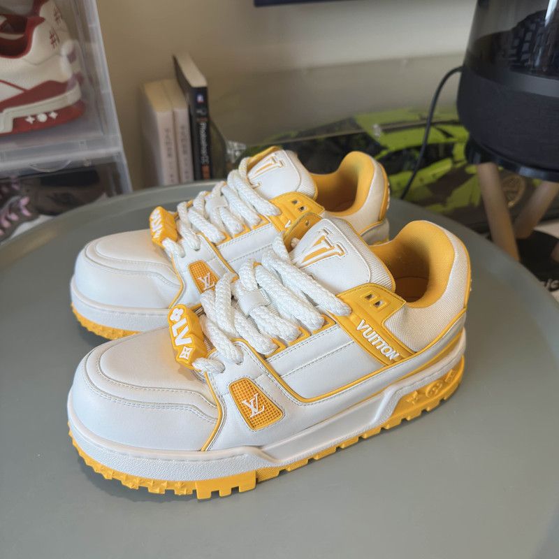 Louis Vuitton Louis Vuitton Trainer Maxi Low Top Sneakers for All 0079 Size US 8 / EU 41 - 1 Thumbnail