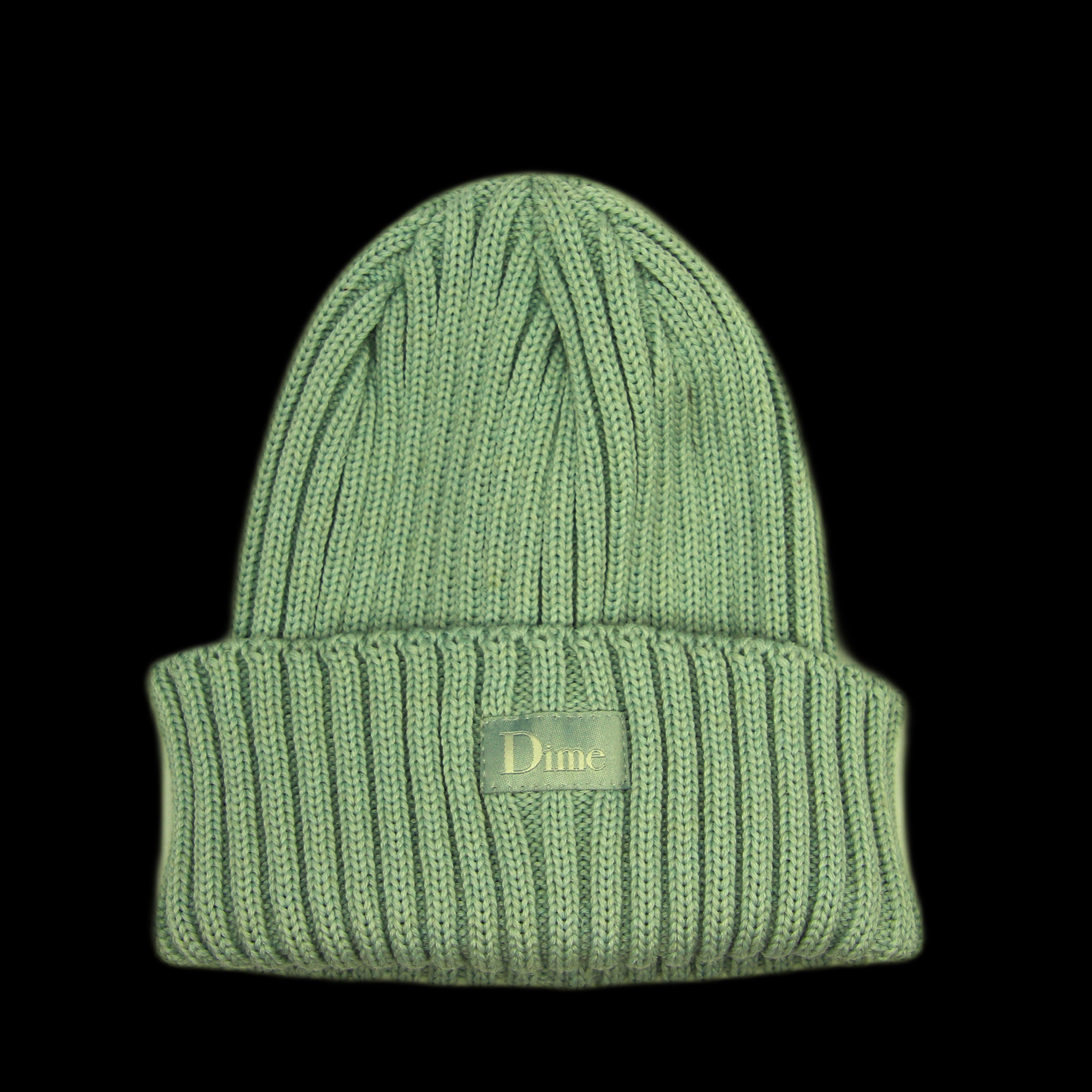 Dime Defect Mixed tissue Dime Rib Beanie 50% merino Wool Blue Size ONE SIZE - 1 Thumbnail