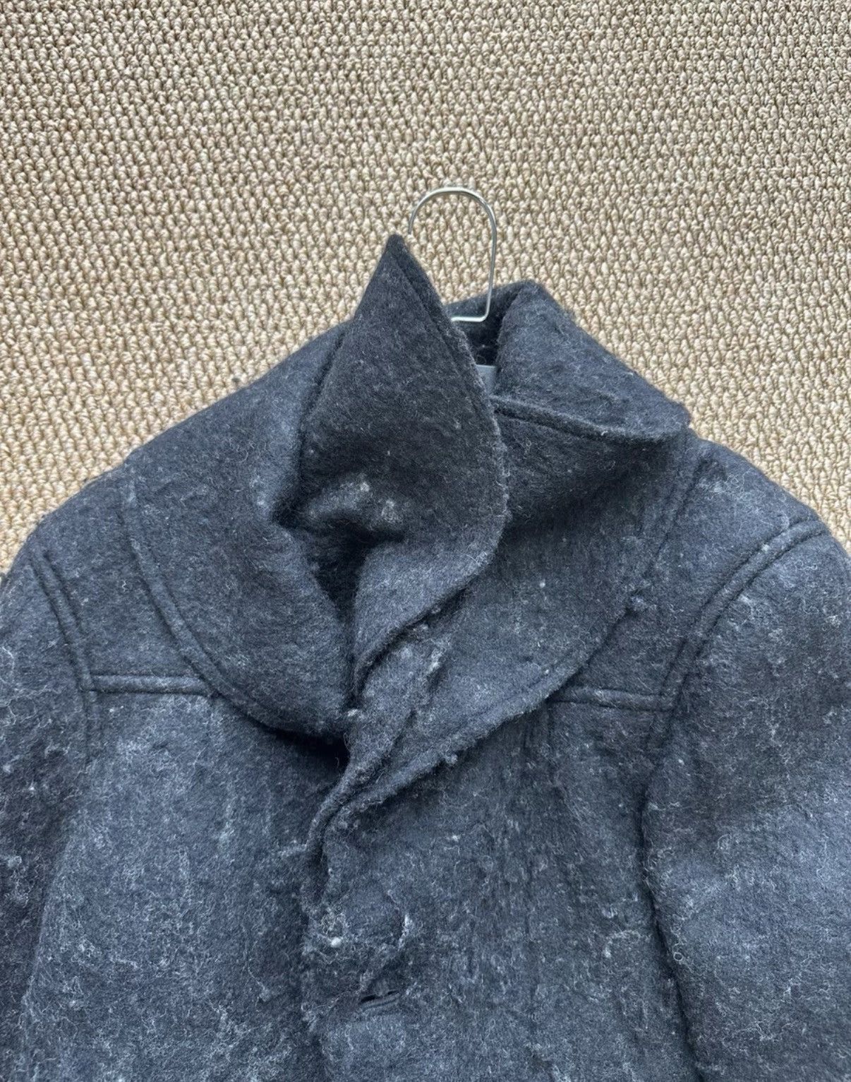 Comme des Garcons Comme des Garçons Dark Grey Distressed Wool Jacket K23 Size US S / EU 44-46 / 1 - 7 Thumbnail