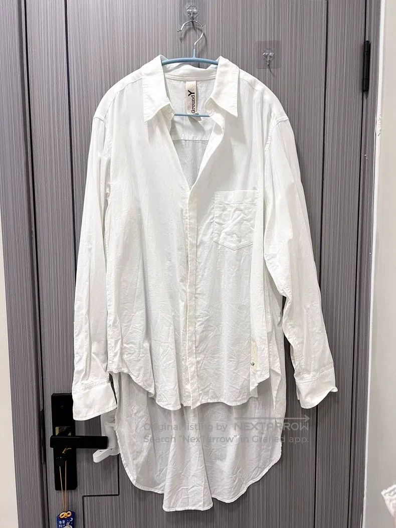 Yohji Yamamoto Yohji Yamamoto Washed Light Cotton Twill Slim Fit Shirt Size US L / EU 52-54 / 3 - 1 Thumbnail