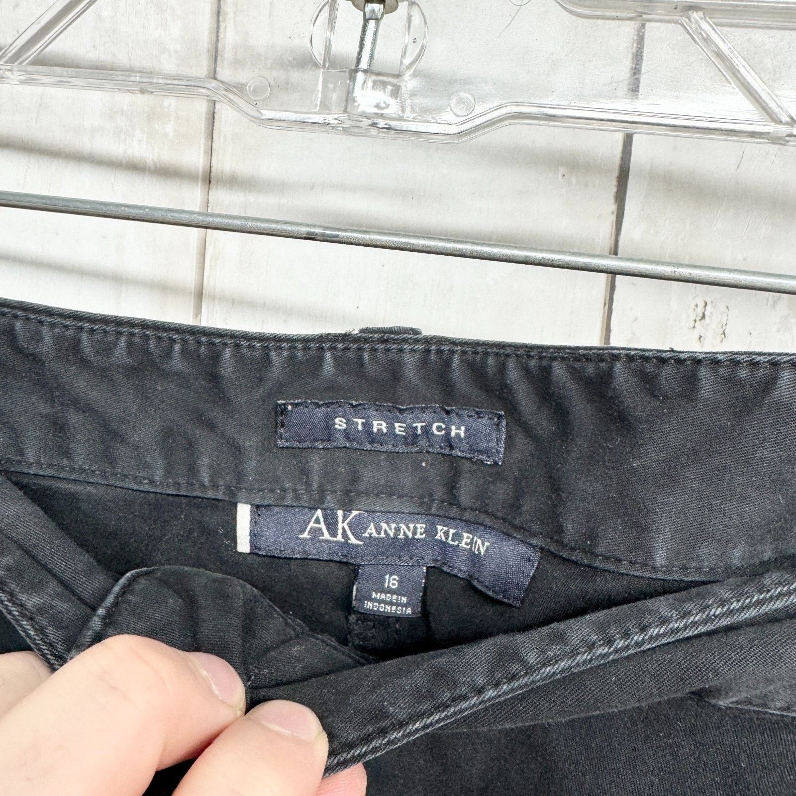 Anne Klein Anne Klein Pants Size 16 Stretch High Rise Straight Jeans Size 38" / US 16 / IT 52 - 3 Thumbnail