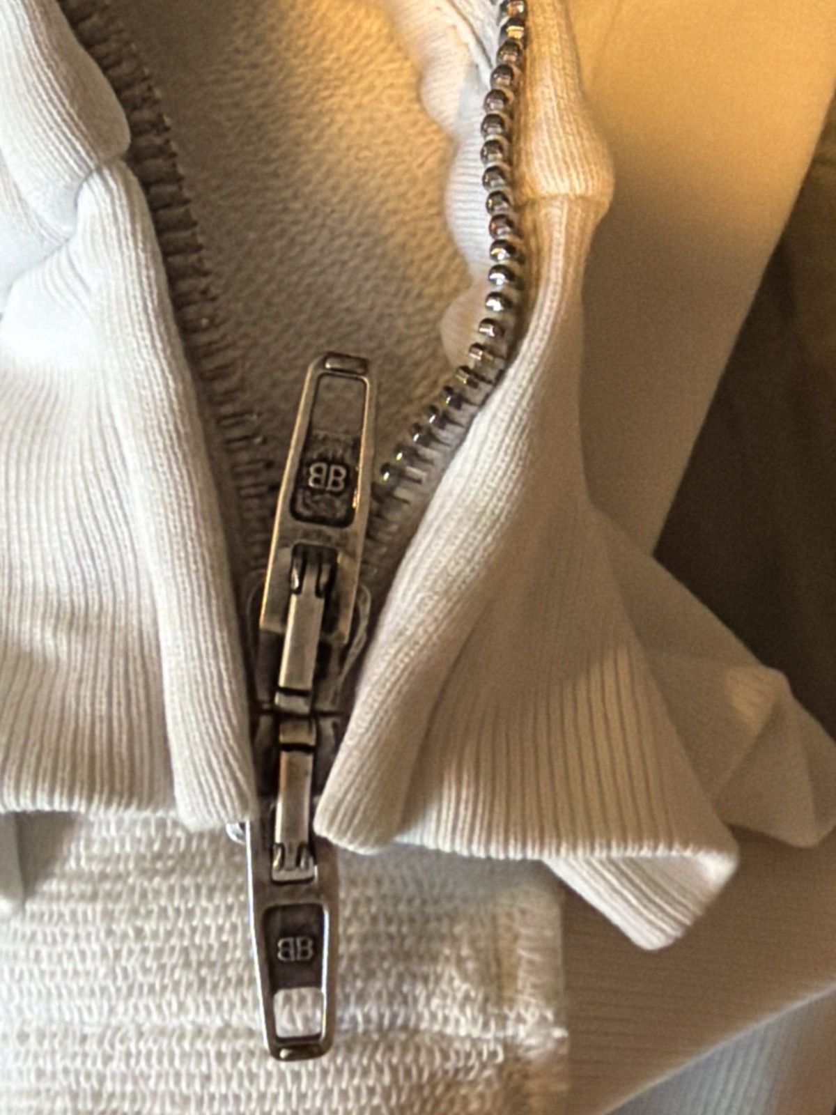 Balenciaga Balenciaga energy label dirty white zip up hoodie xs Size US XS / EU 42 / 0 - 4 Thumbnail