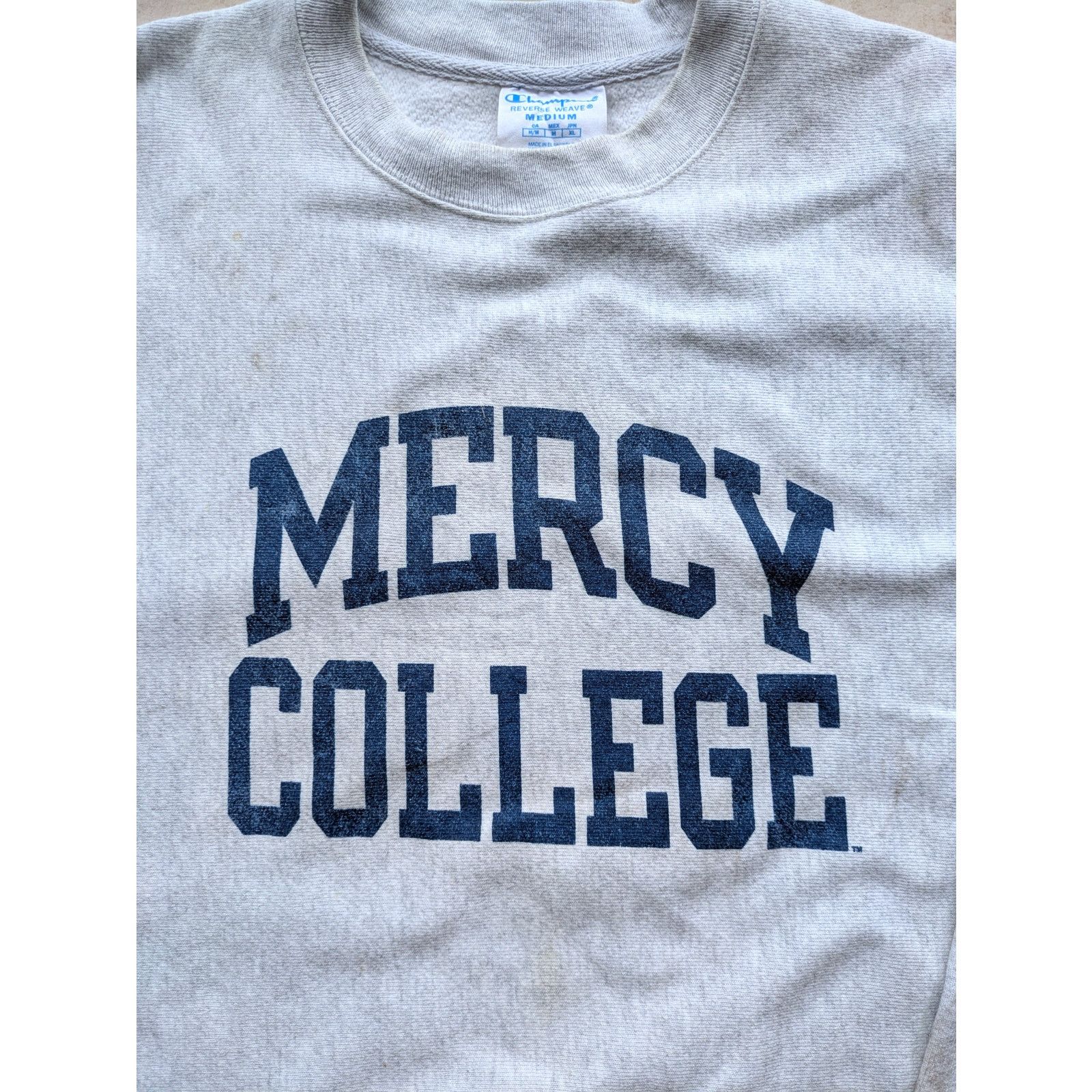 Champion Mercy College NY Mavericks 2000s REVERSE WEAVE M gray vtg Size US M / EU 48-50 / 2 - 1 Thumbnail