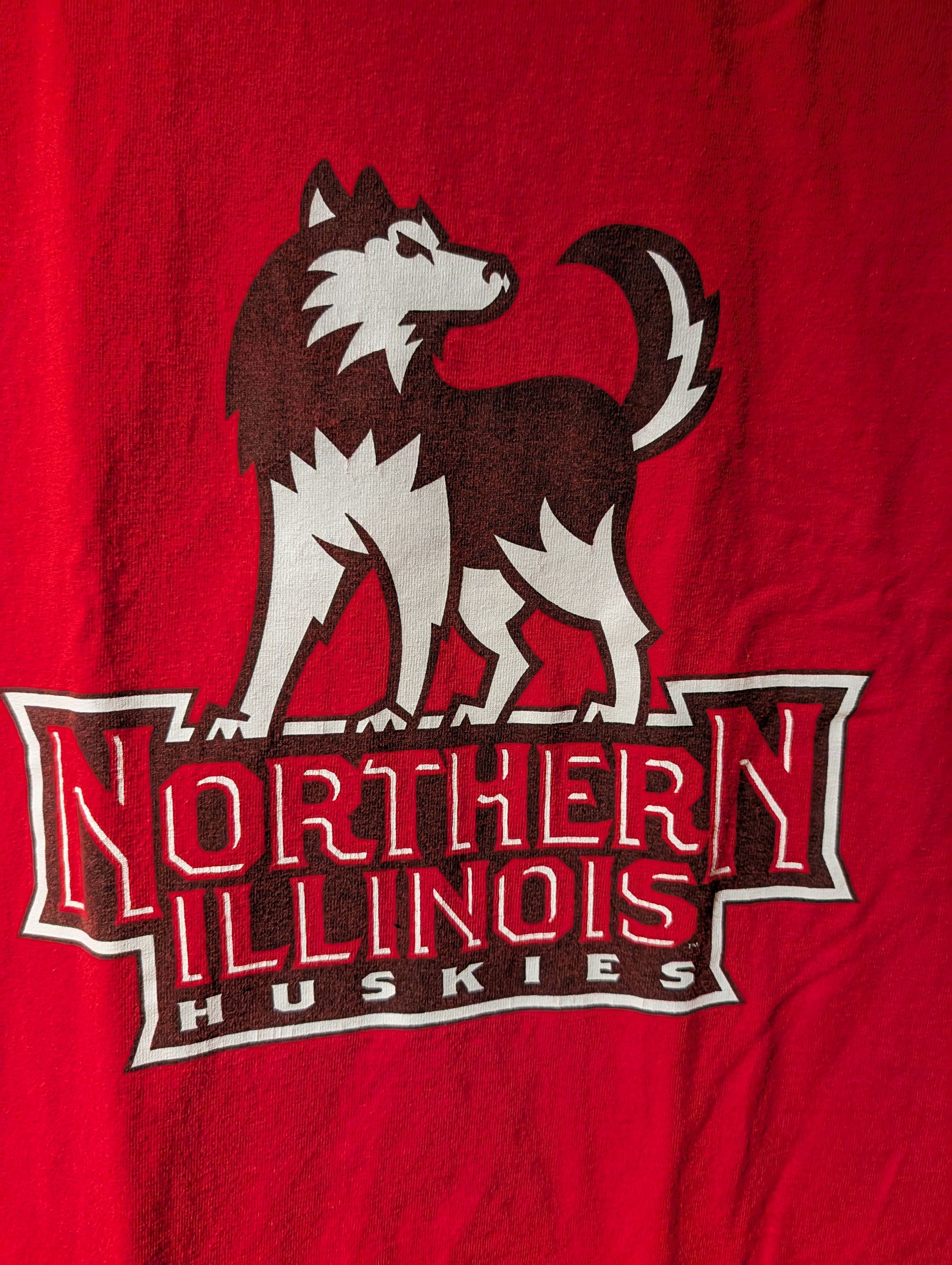 NCAA Vintage Y2K Northern Illinois Huskies College T-Shirt Size US L / EU 52-54 / 3 - 2 Thumbnail
