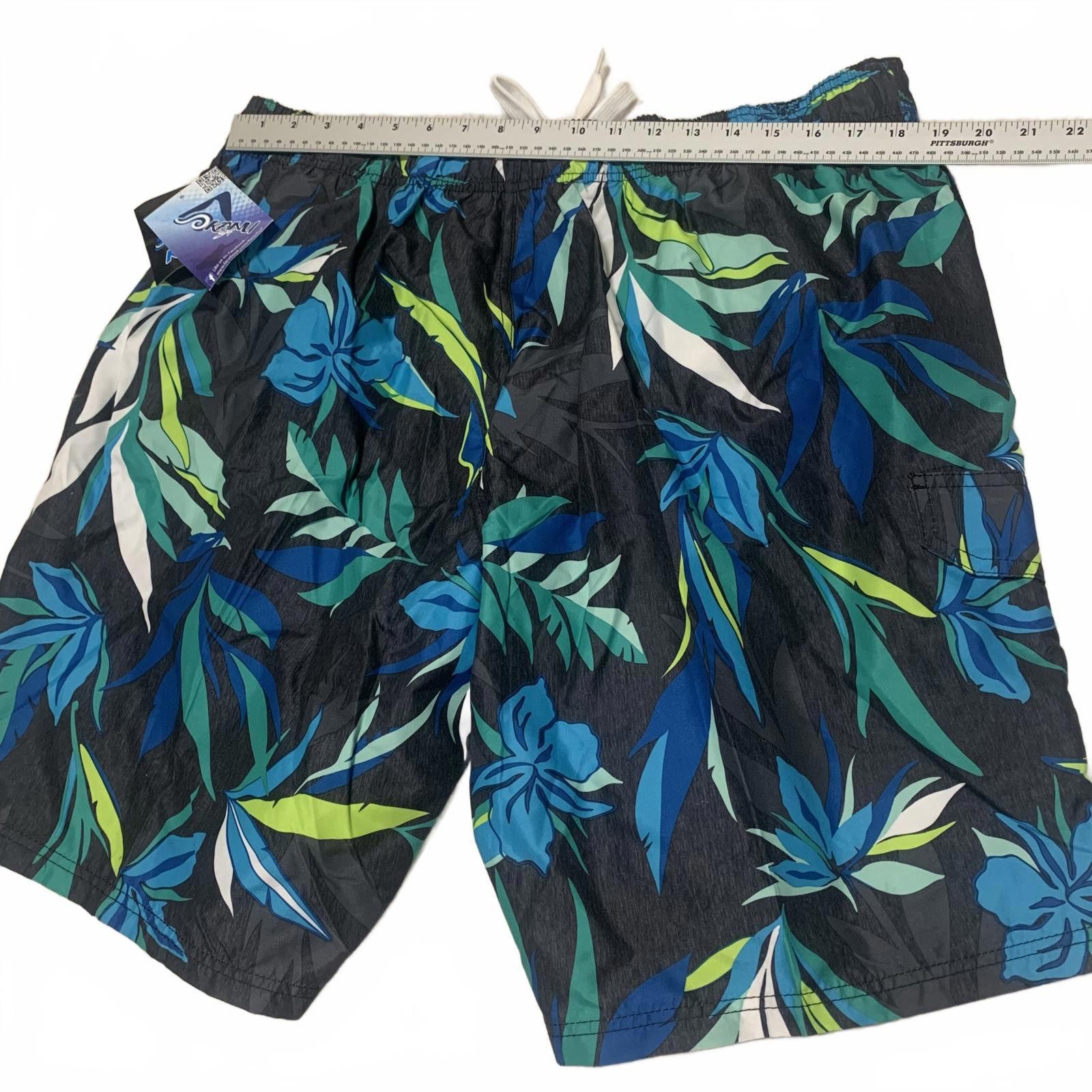 Other Kanu Surf Men's XXL Swim Trunks Blue Green Leaf Size US 40 / EU 56 - 8 Thumbnail