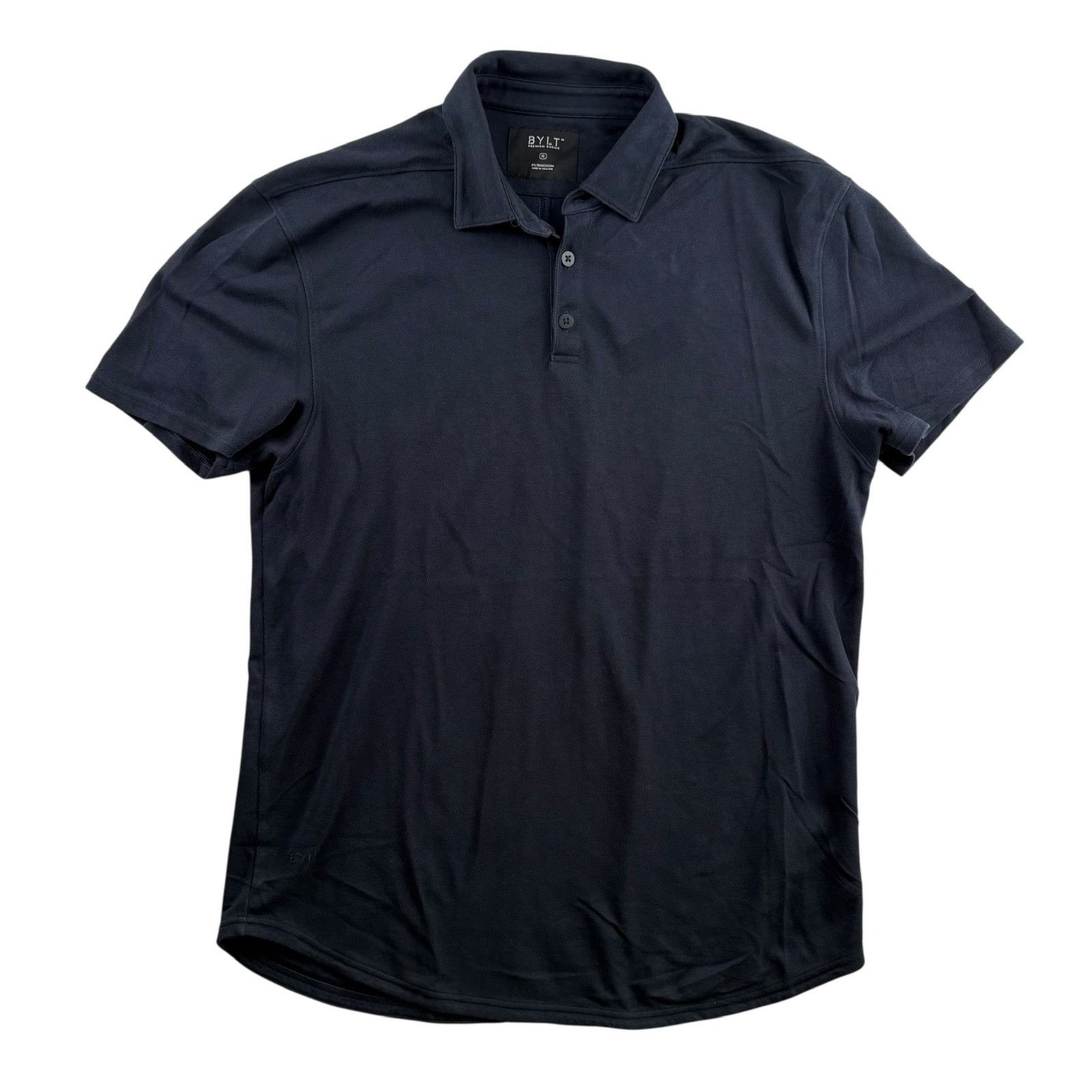 BYLT Premium Basics BYLT Men’s Cotton Blend Polo Shirt Blue • XL Size US XL / EU 56 / 4 - 2 Thumbnail