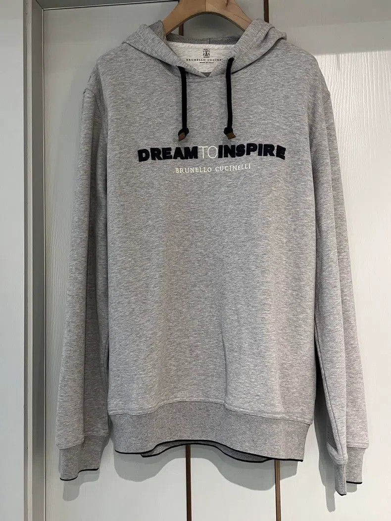 Brunello Cucinelli Brunello Cucinelli Men's Gray Hooded Sweatshirt, 100% Cott Size US S / EU 44-46 / 1 - 2 Thumbnail