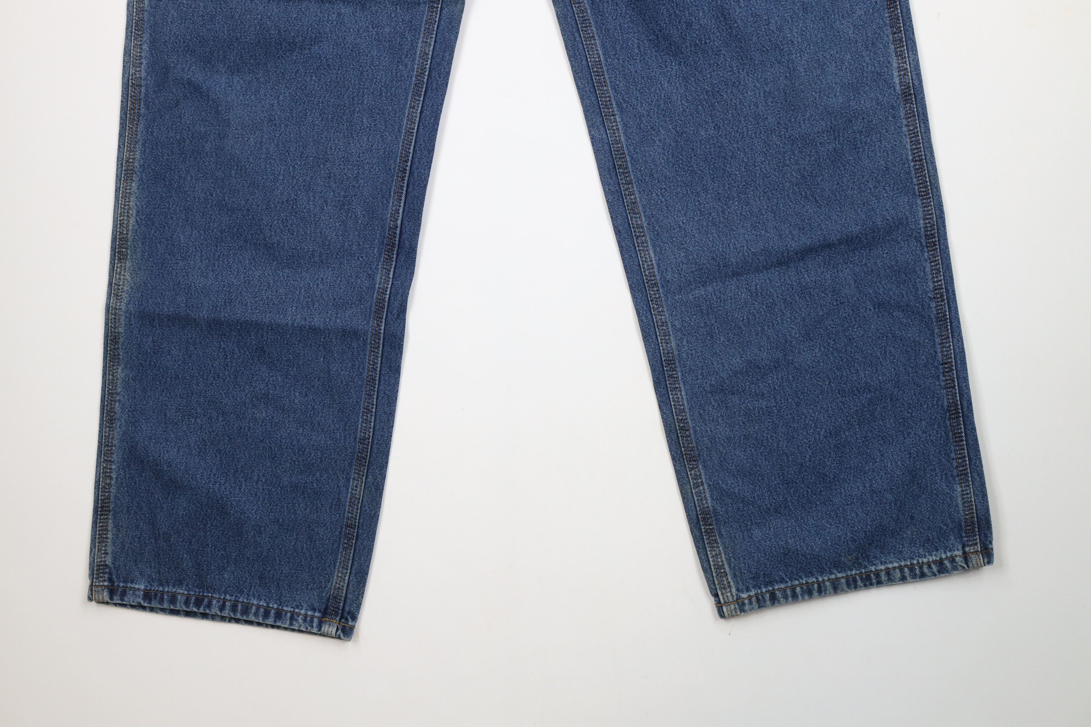 Carhartt × Vintage Vintage Carhartt Spell Wide Leg Dungaree Denim Jeans Blue Size US 38 / EU 54 - 4 Thumbnail
