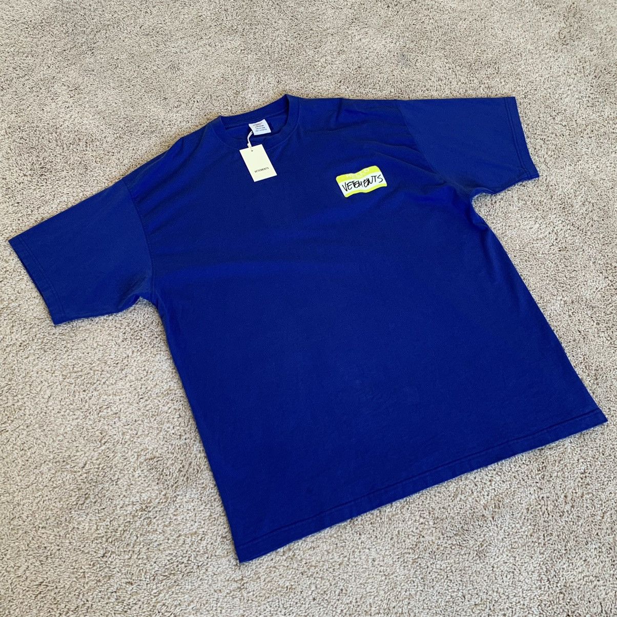 Vetements ss22 vetements blue ‘my name is vetements’ t-shirt Size US L / EU 52-54 / 3 - 16 Thumbnail