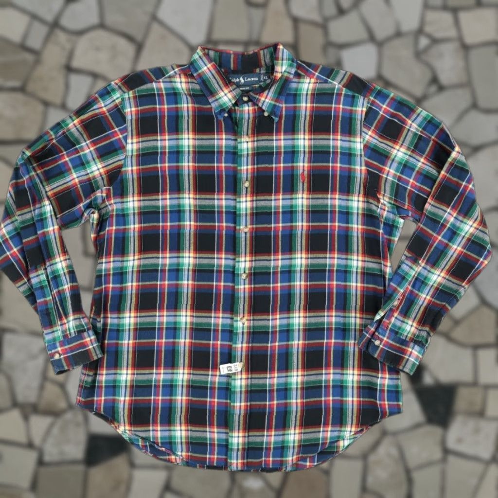 Ralph Lauren Ralph Lauren Shirt Plaid Button Down Classic Fit Long Sleeve Men XL Multicolor Color (omit extra repetition) Size US XL / EU 56 / 4 - 1 Thumbnail
