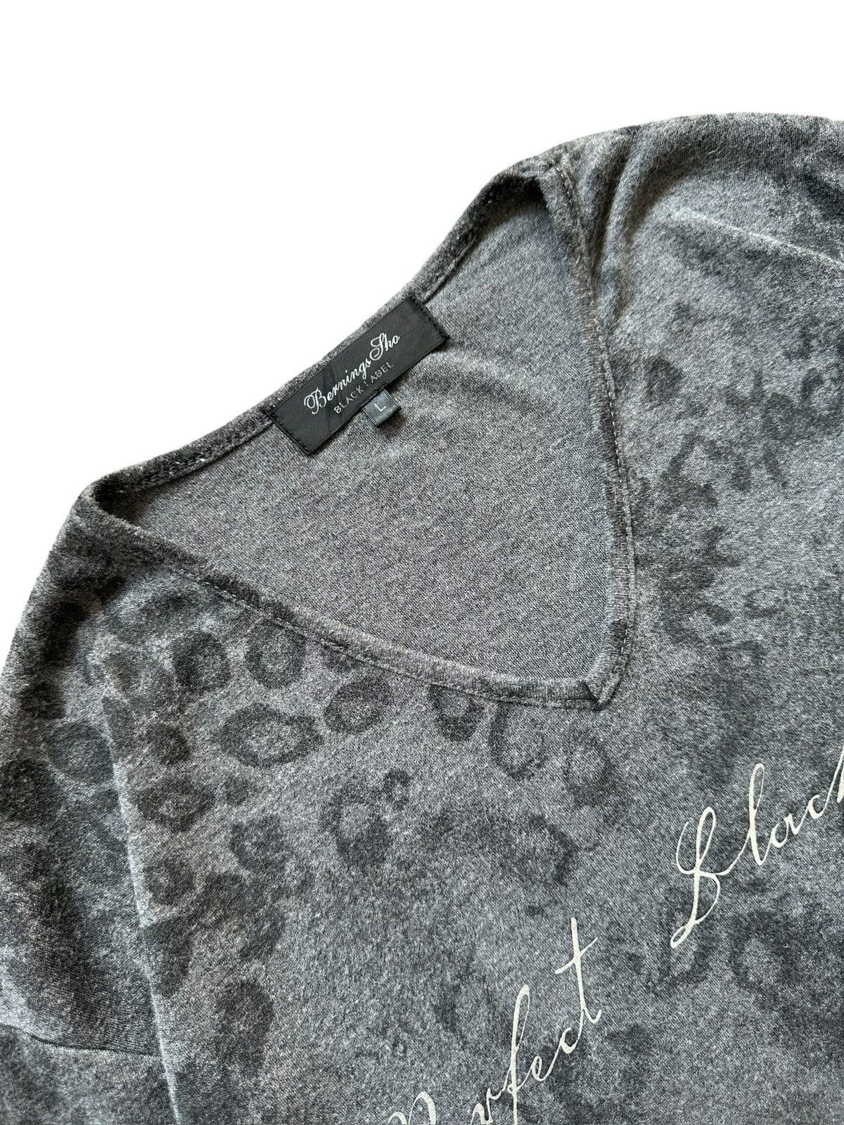 BERNINGS SHO 00's Berning Sho Black Label trompe l’oeil overprinted Size US M / EU 48-50 / 2 - 6 Thumbnail