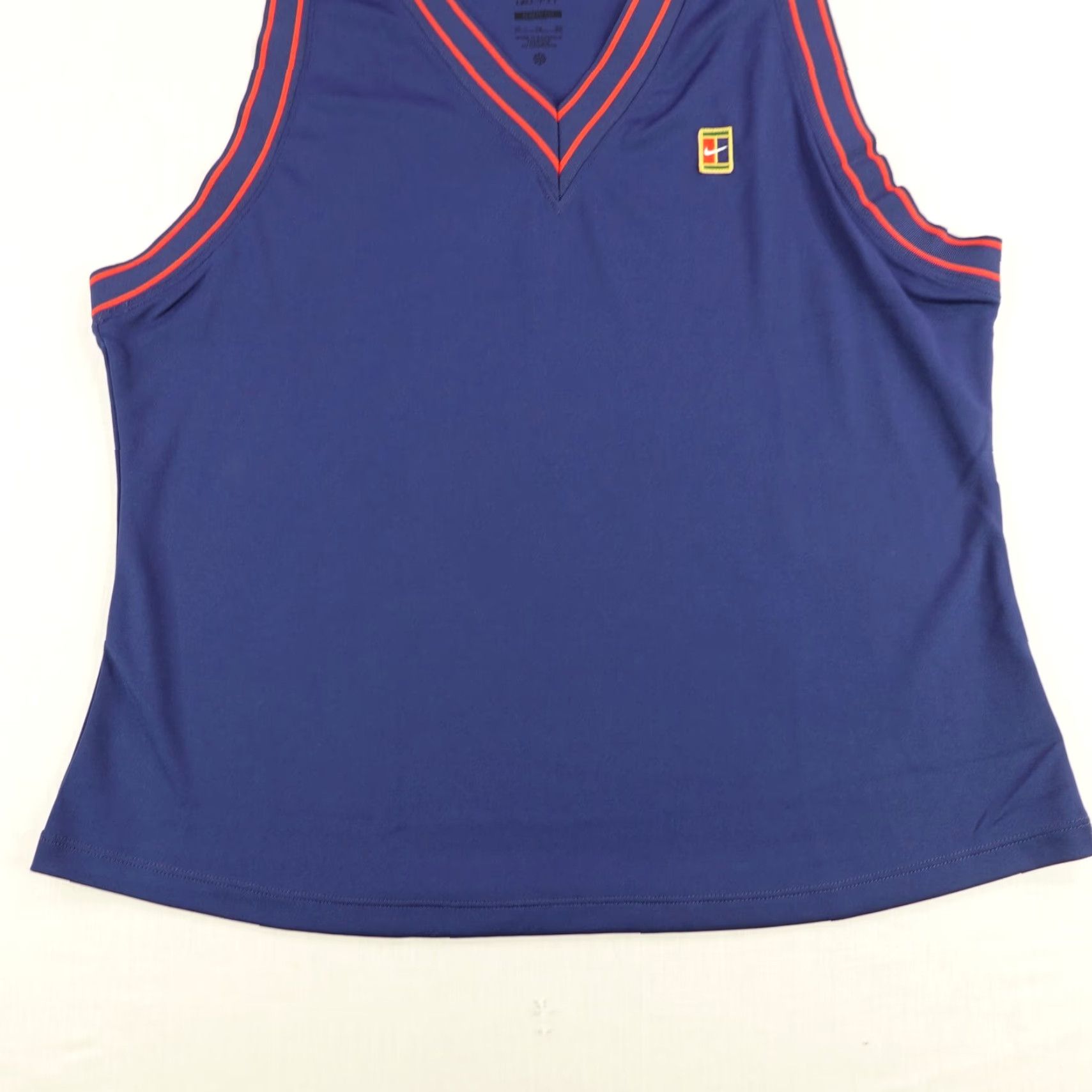 Nike Nike Shirt Womens XL Blue Red Slam Court Tennis Dri Fit Tank Top Sleeveless Gym Size XL / US 12-14 / IT 48-50 - 4 Thumbnail