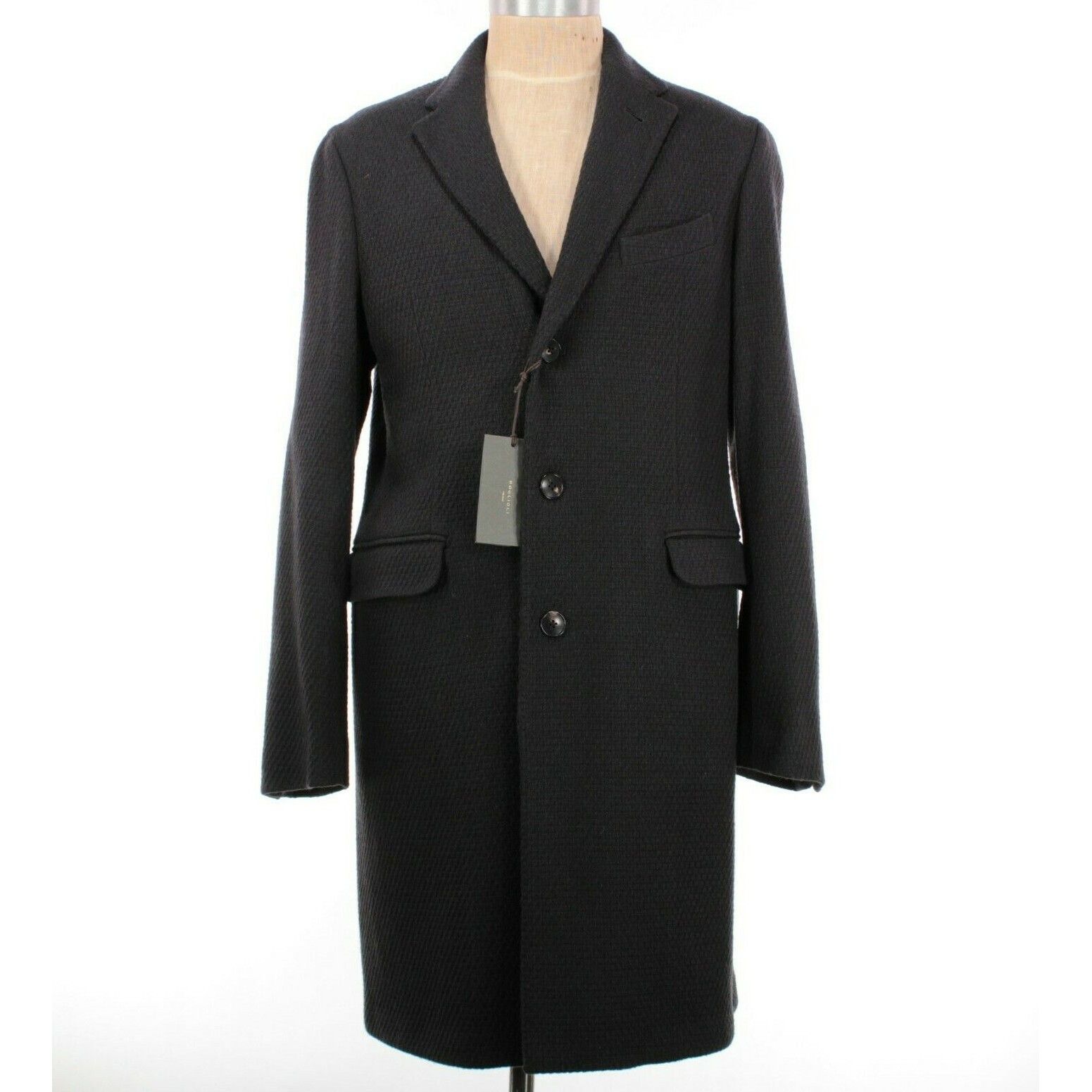 Boglioli Boglioli Coat Size M US In Gray Wool Blend Size US M / EU 48-50 / 2 - 1 Thumbnail