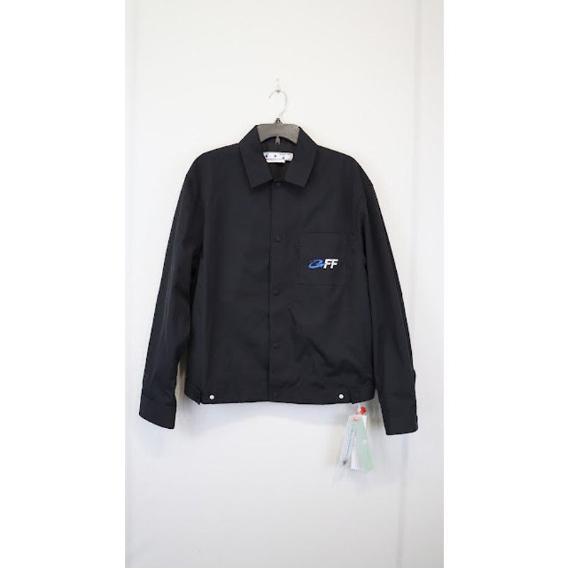 Off-White o1rshd1 Exact Opposite Shirt Jacket in Black/White Size US M / EU 48-50 / 2 - 1 Thumbnail