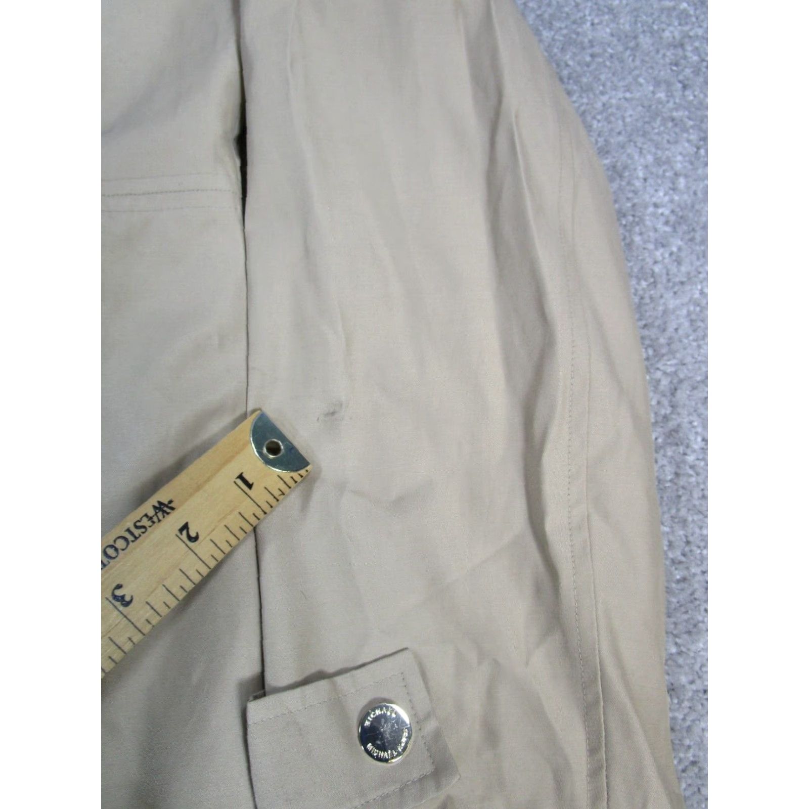 Michael Kors Michael Kors Jacket Womens Medium Khaki Cotton Blend Size M / US 6-8 / IT 42-44 - 5 Thumbnail