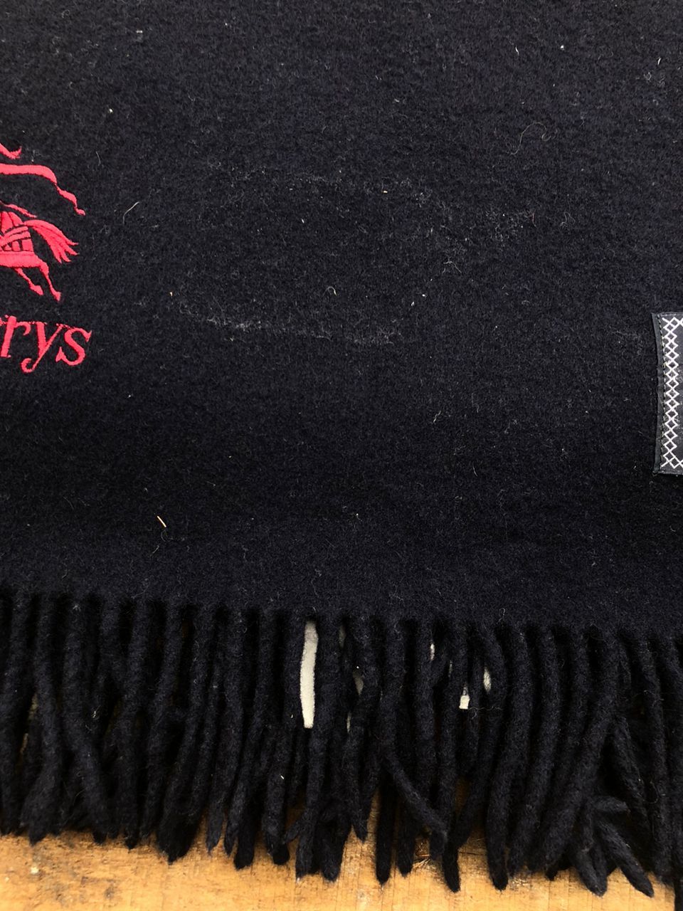 Burberry × Vintage Vintage 90s Burberrys Oversized Wool Scarves/Muffler Size ONE SIZE - 6 Thumbnail