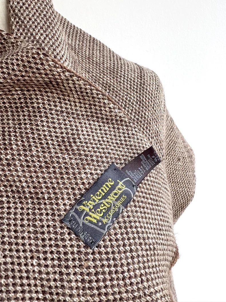 Vivienne Westwood Vivienne Westwood Colorful beige checkered earth star scar Size ONE SIZE - 7 Thumbnail