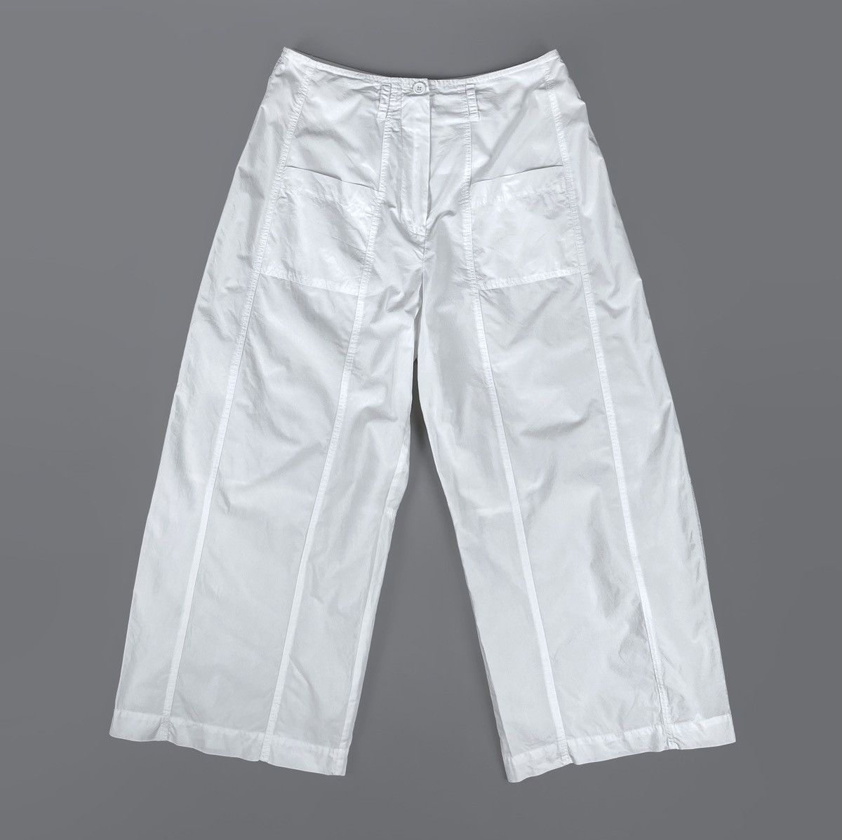 Rundholz Women's Rundholz Black Label White Baggy Fit Pants Size M L Size 31" - 4 Thumbnail
