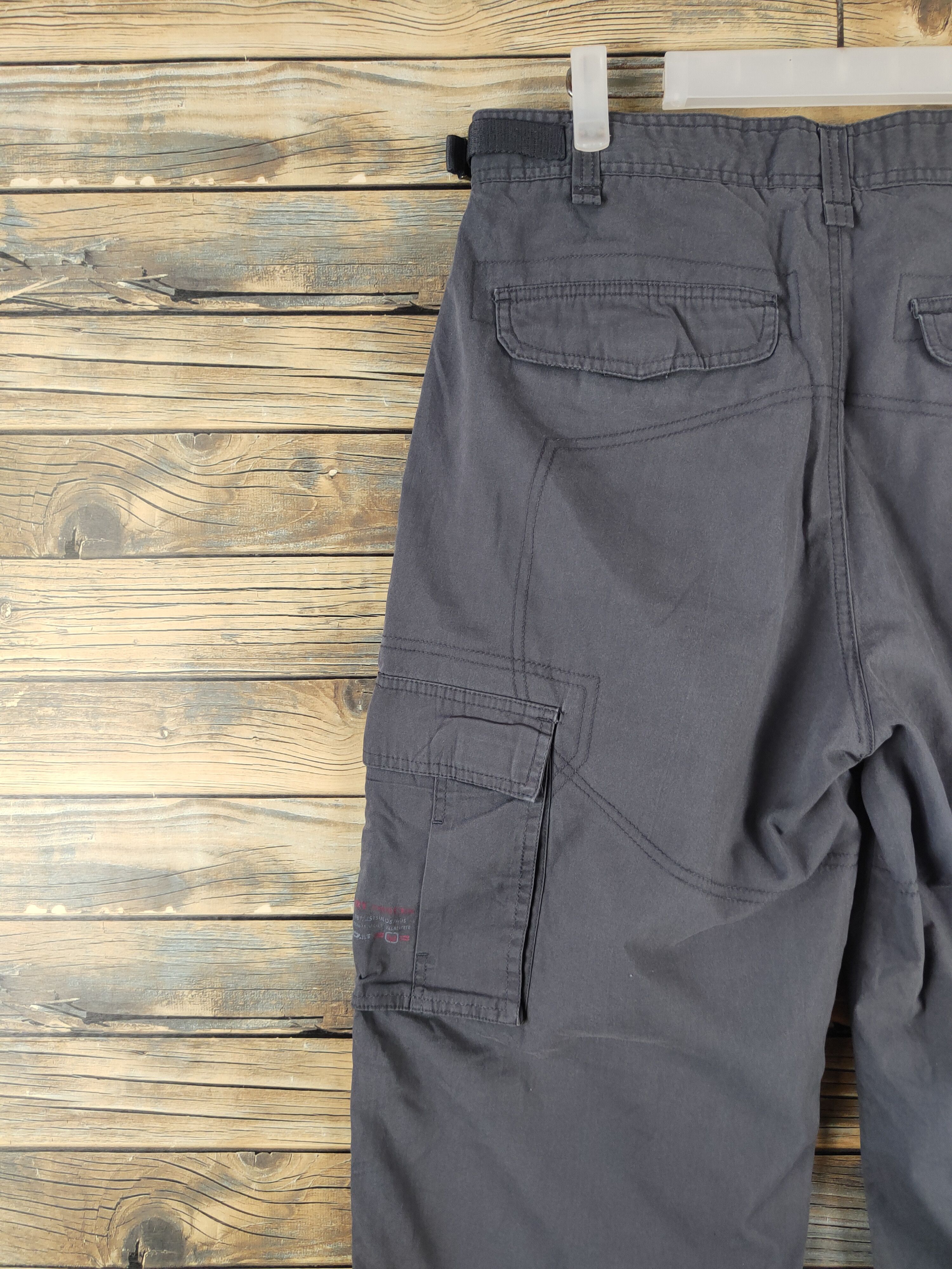 Japanese Brand DL Micros Gray Multipocket Tactical Cargo Pants #970 Size US 33 - 8 Thumbnail