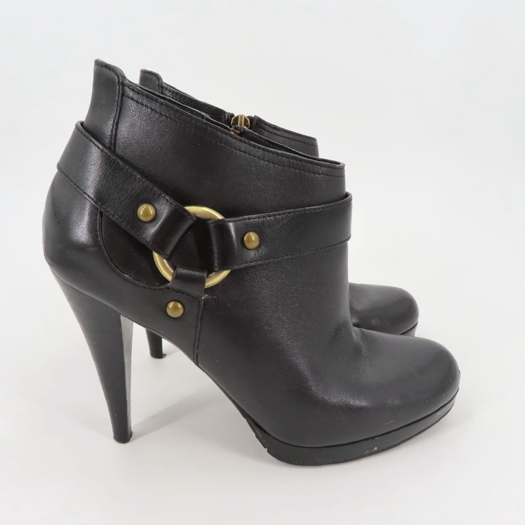 Cole Haan Cole Haan Kennedy Bootie Women 6.5 B Leather Black Ankle Boots Platform Size US 7 / IT 37 - 6 Thumbnail