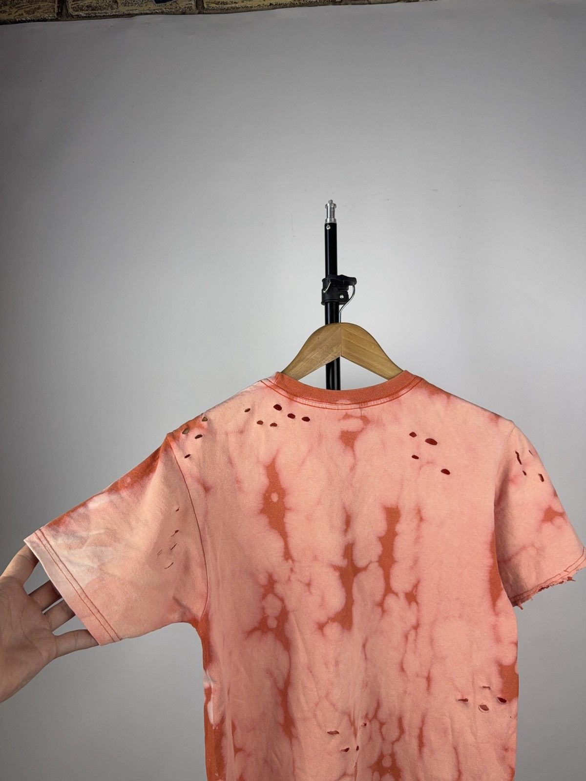 Nike Custom Bleached Nike Tee Distressed Y2K Grunge Style 90s Size US XS / EU 42 / 0 - 8 Thumbnail