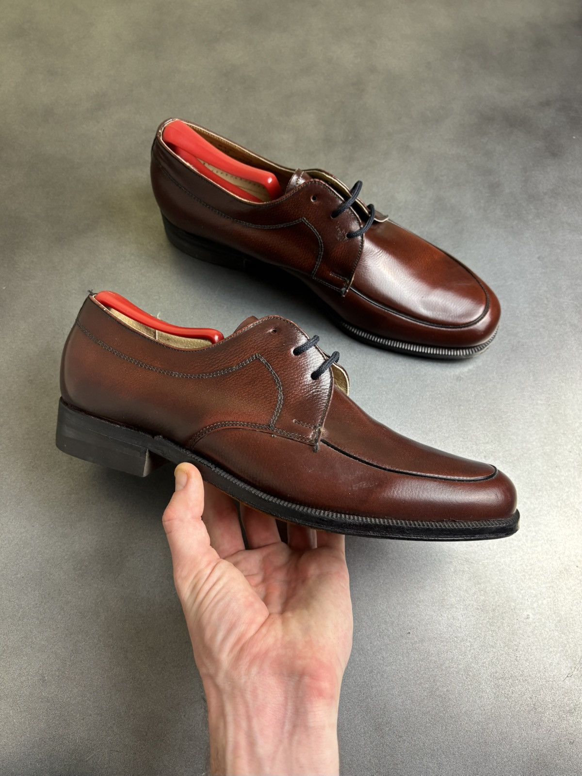 Eaton × Leather × Vintage 1960s Vintage Loafers 1970s Leather Moc Toe Size US 9 / EU 42 - 20 Thumbnail