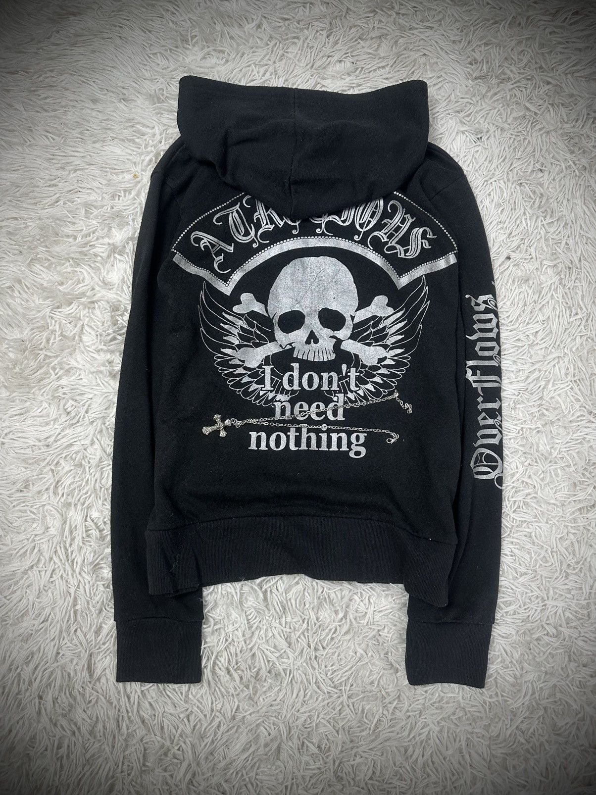 Hysteric Glamour rare 2000s japanese brand R.R hysteric skull hoodie Size US M / EU 48-50 / 2 - 5 Thumbnail