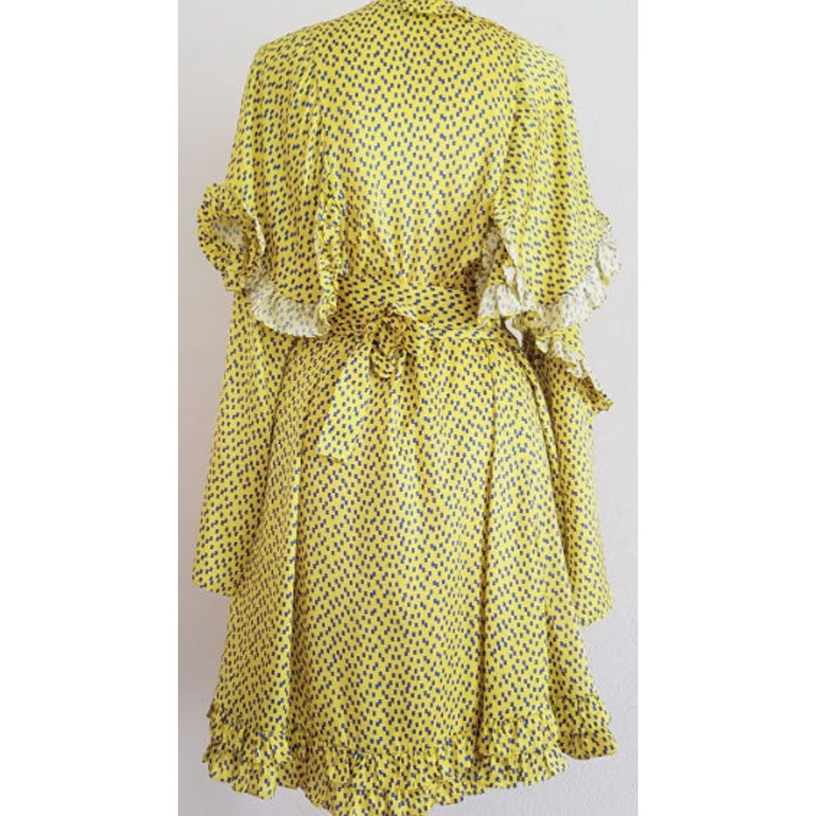 Preen by Thornton Bregrazzi Preen By Thornton Bregazzi Rylee Ruffle Yellow Dress Dress M Size M / US 6-8 / IT 42-44 - 4 Thumbnail