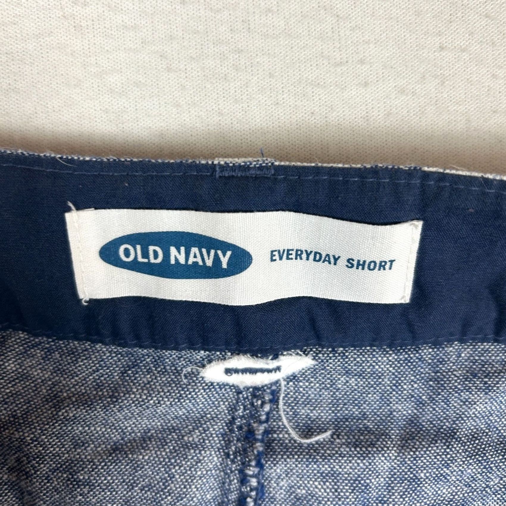 Old Navy Old Navy Chambray Blue Tropical Linen Shorts Womens 2 Mid Rise Casual Easy Care Pockets Summer Spring Tropical Pattern Size 26" / US 2 / IT 38 - 4 Thumbnail