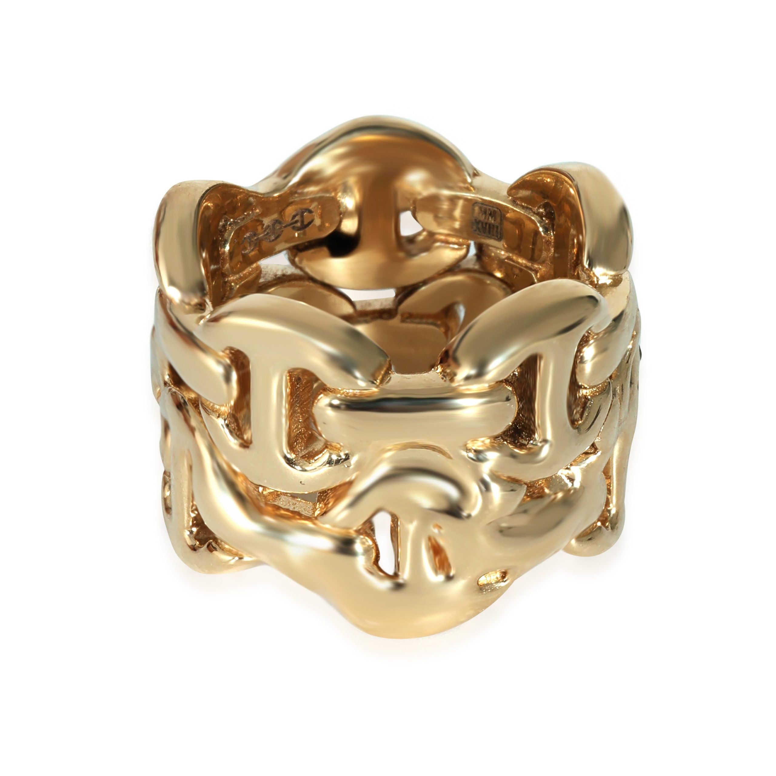 image of David Yurman Hoorsenbuhs Sacred Double Classic Tri-Link In 18K Yellow Gold 0.05 Ctw, Women's
