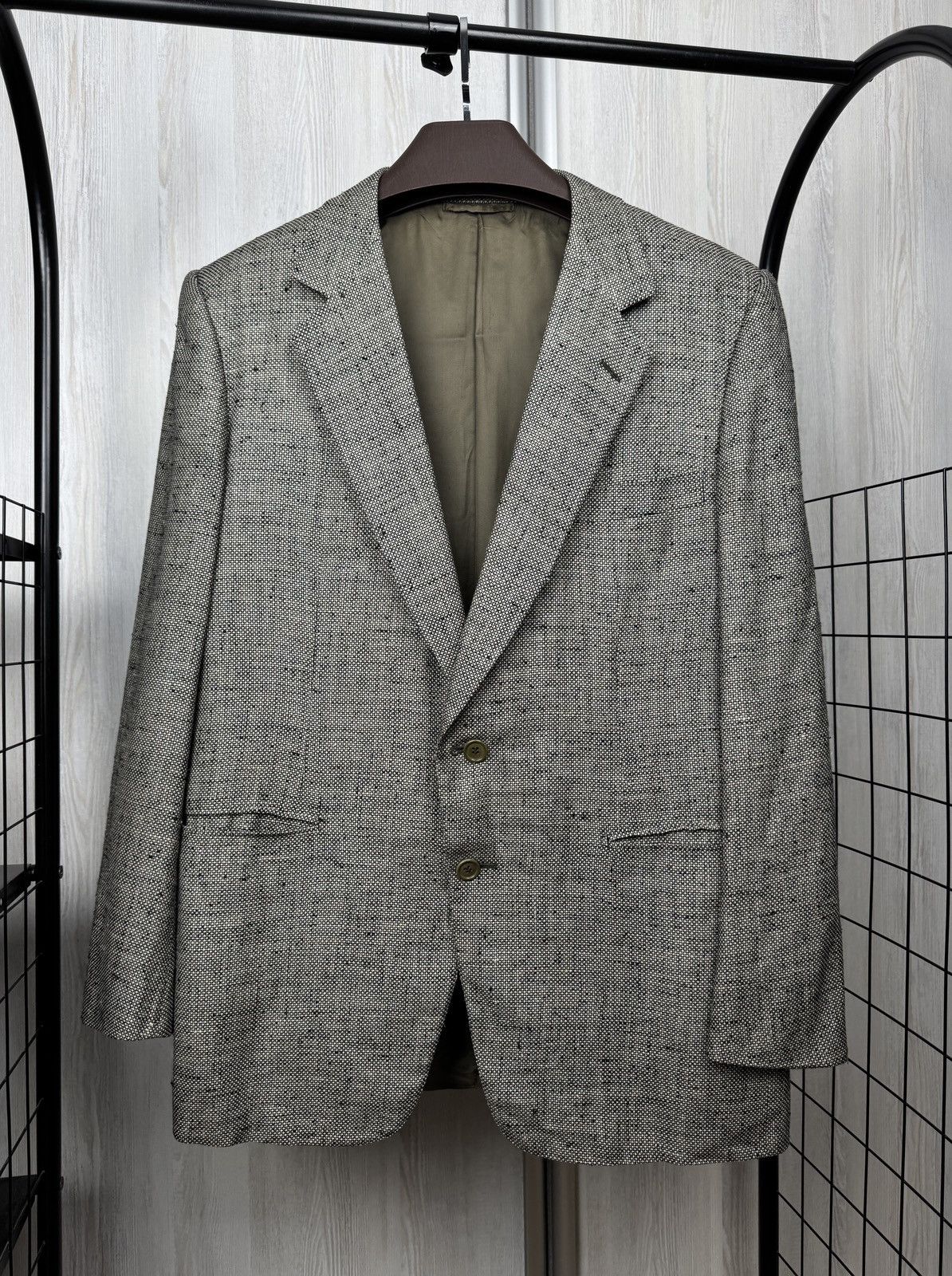 Belvest Belvest pure silk gray classic made in Italy blazer Size 44R - 2 Thumbnail