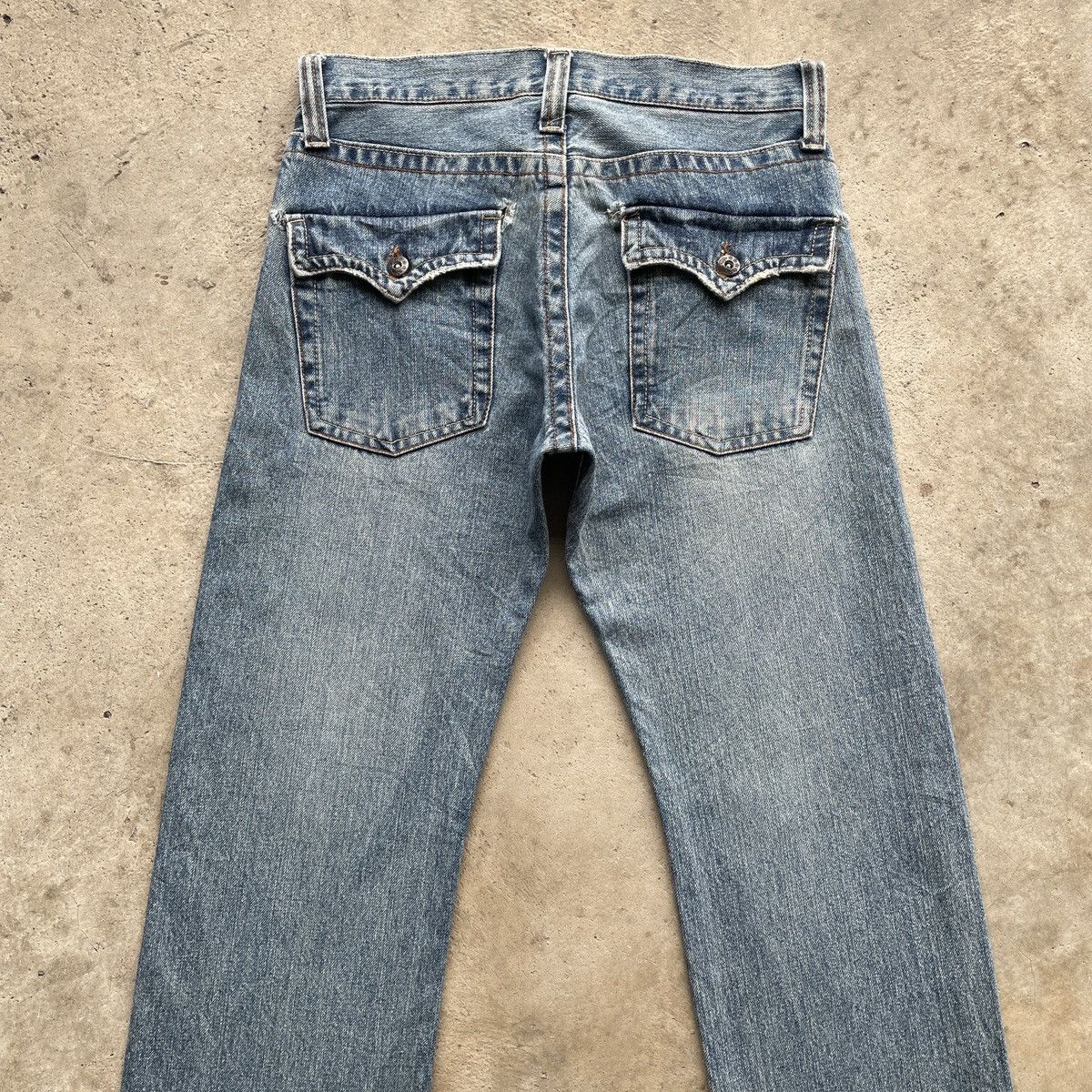 Japanese Brand Vintage Japanese Faded Denim Jeans Pants Distressed W30x33.5 Size US 30 / EU 46 - 8 Thumbnail